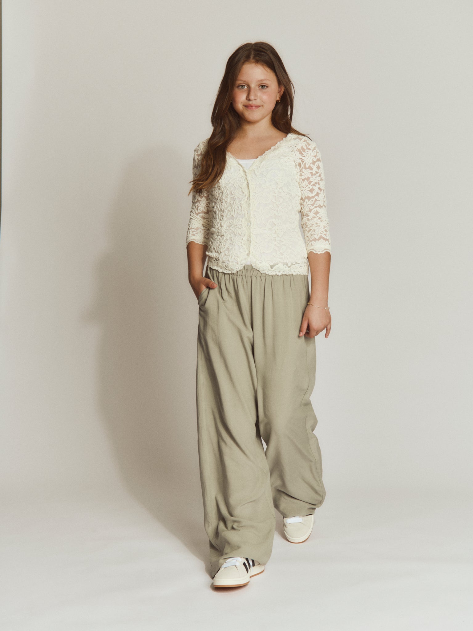 RKDelicia Lace 3/4 Sleeve Cardigan CARDIGAN Rosemunde Kids