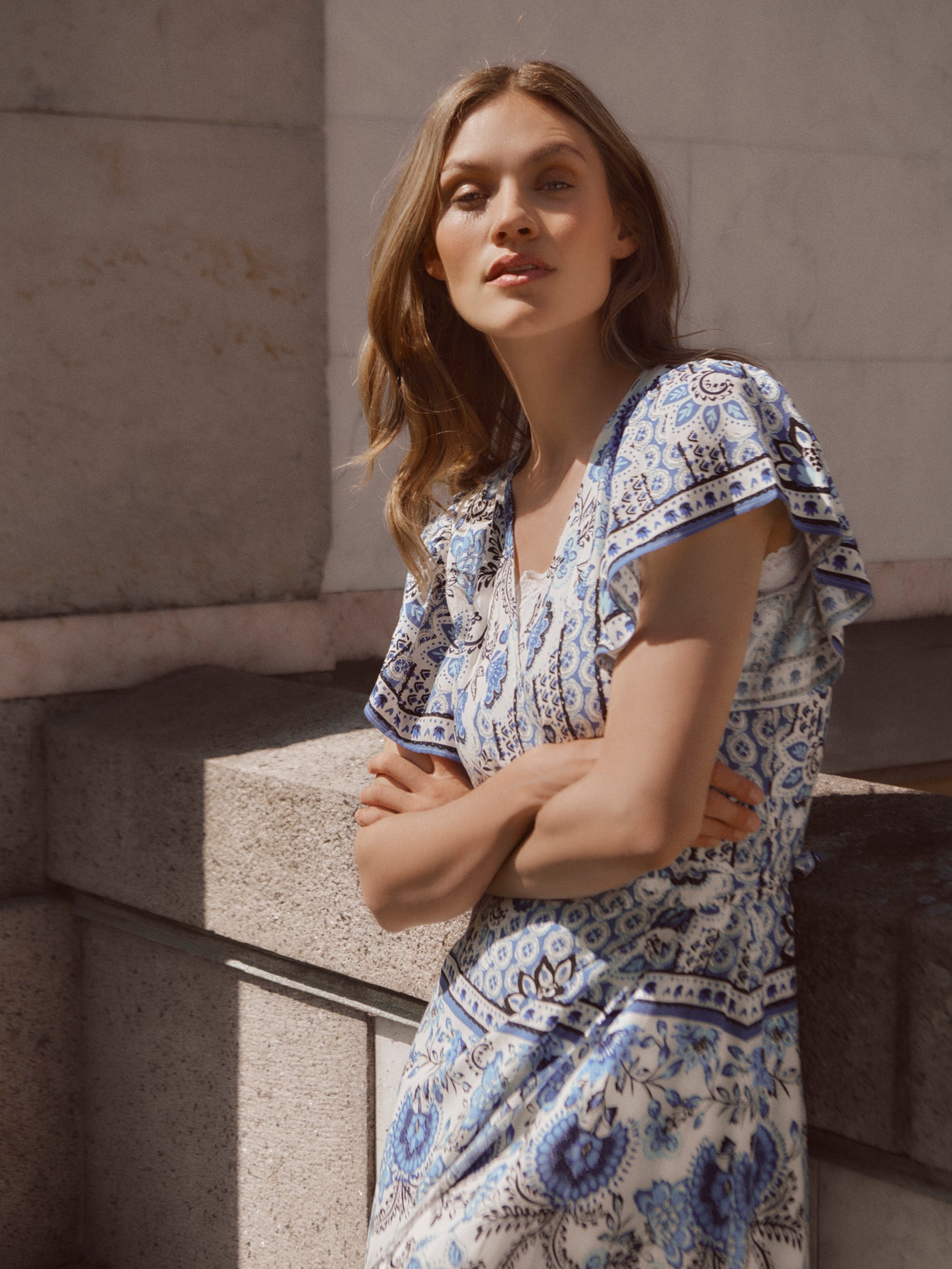 RWElif SS Midi Wrap Dress DRESS Rosemunde Woman
