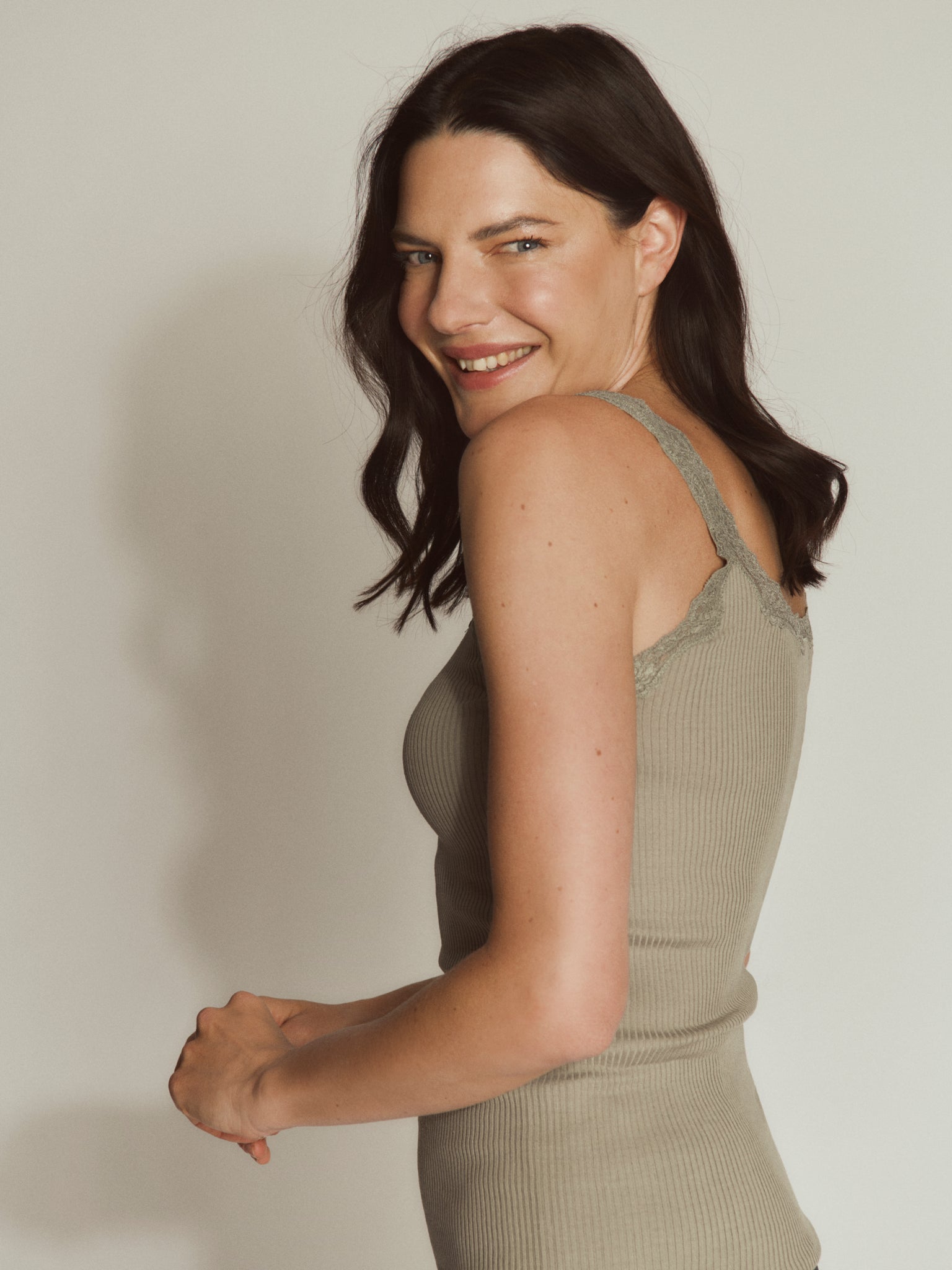 RWBabette Silk SL Deep Back Lace Top TOP Rosemunde Woman