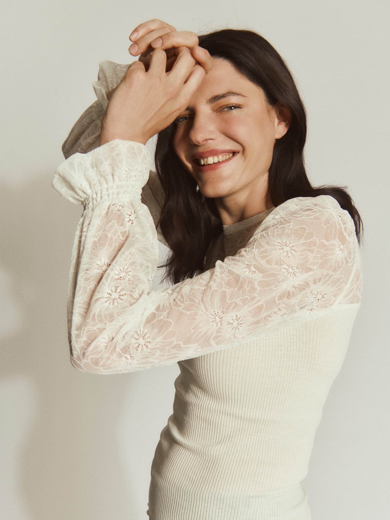 RWBeatha Silk LS Full Lace T-shirt T-SHIRT LS Rosemunde Woman