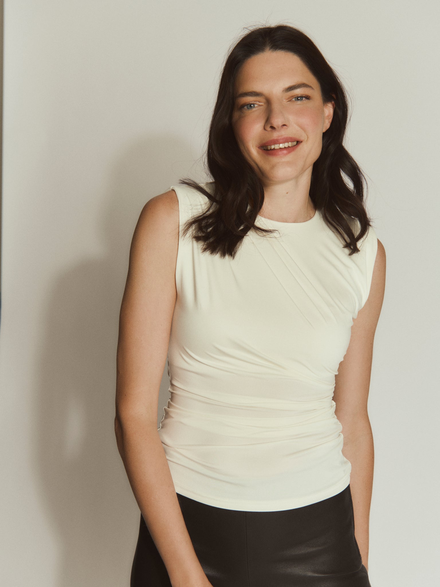 RWBillie SL Drape Top TOP Rosemunde Woman