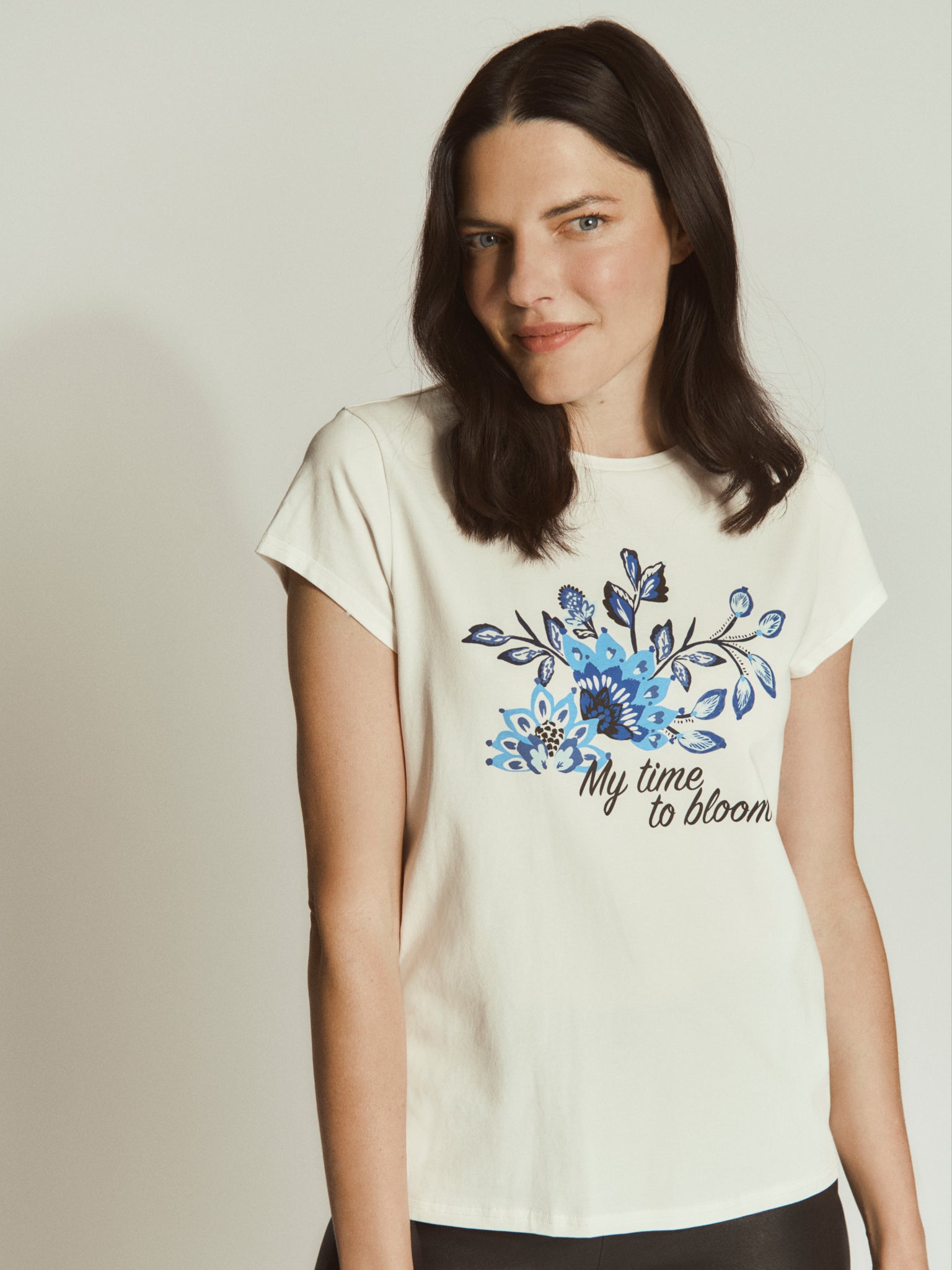 RWNatali Print Capsleeve T-shirt T-SHIRT SS Rosemunde Woman