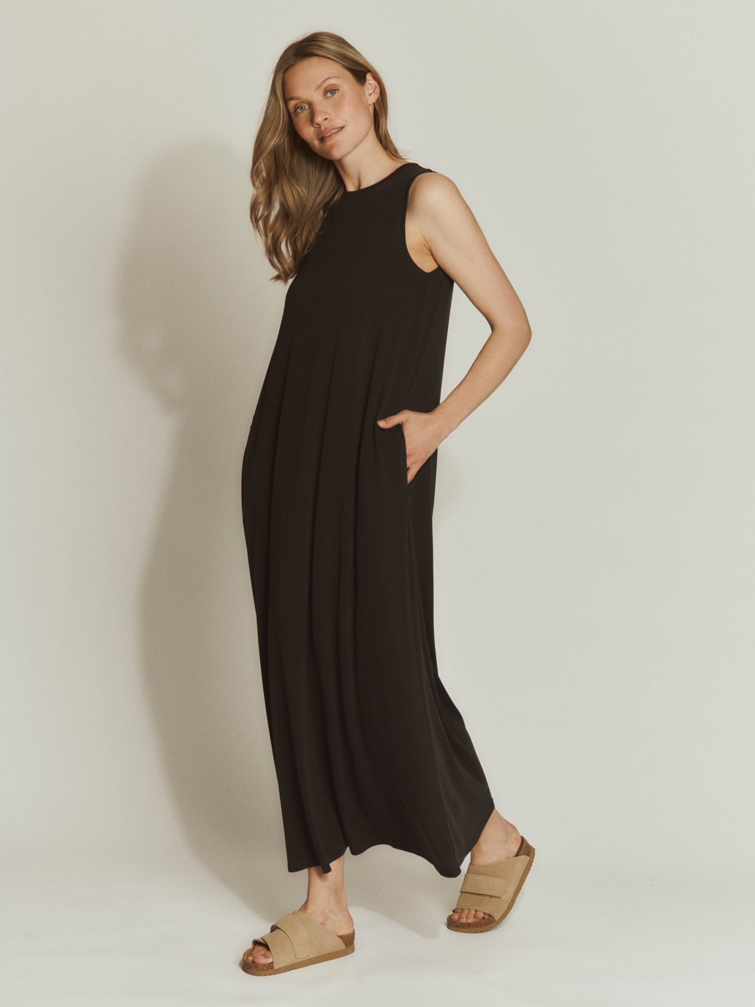 RWElma Modal SL Long Dress DRESS Rosemunde Woman