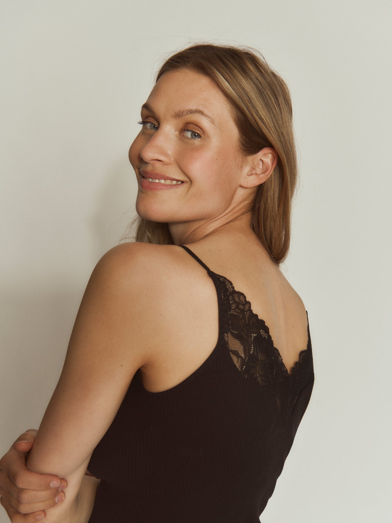 RWBeatha Silk SL Lace Top TOP Rosemunde Woman