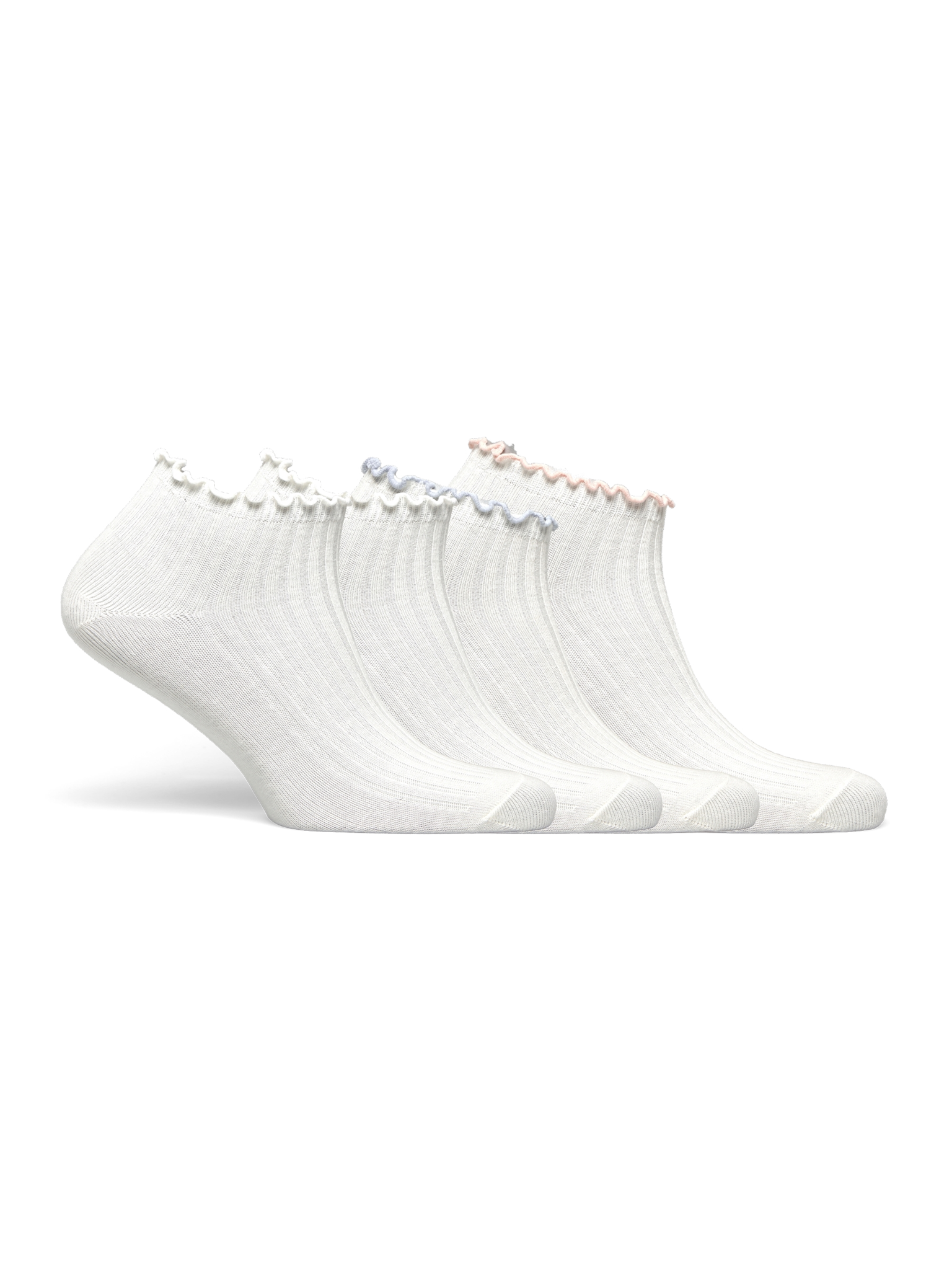 RHSisse Footie Socks - 4-pack SOCKS Rosemunde Woman 36/38 white w/ Nantucket blue white