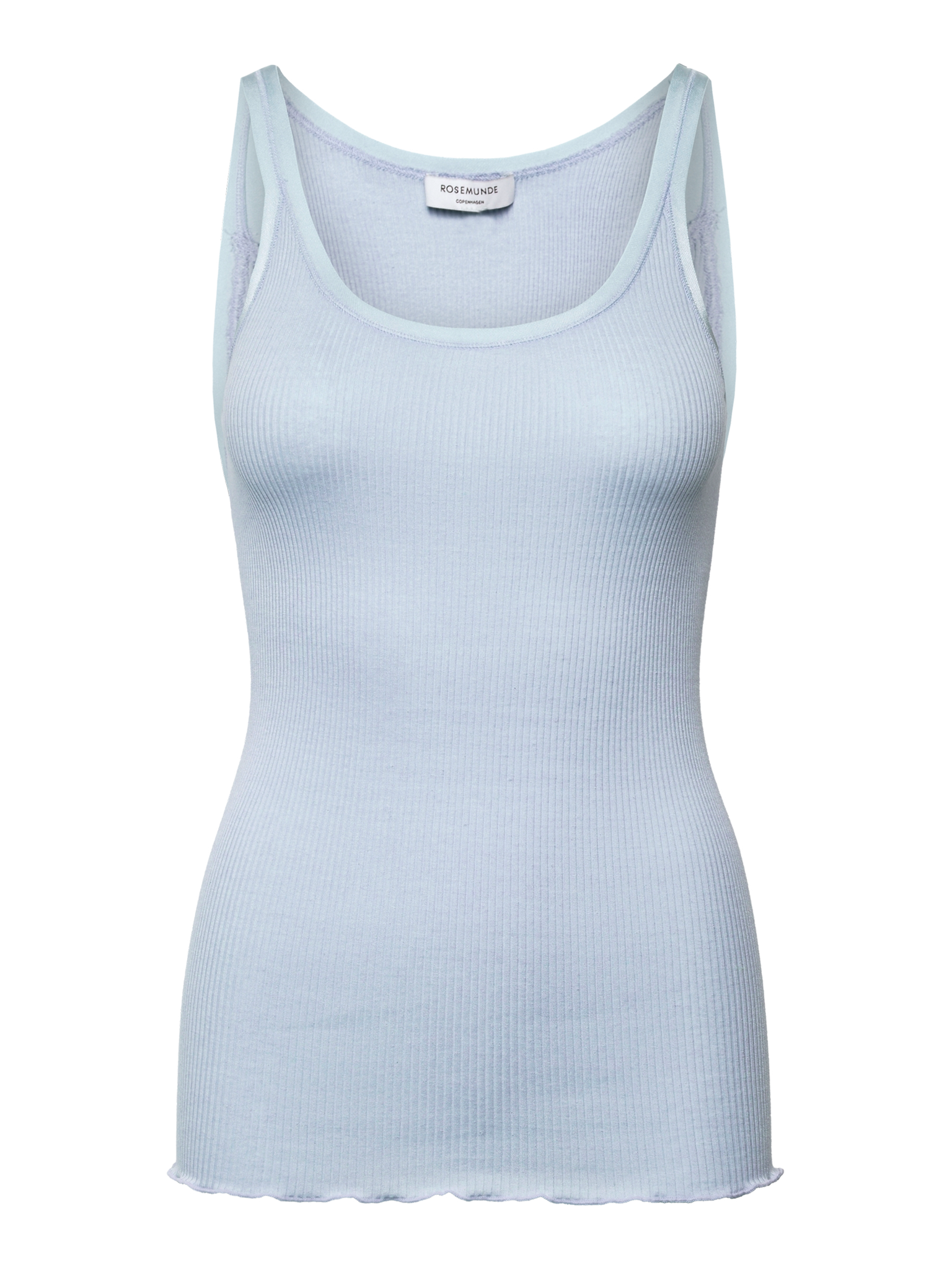 RWBelle Silk U-neck Strap Elastic Top TOP Rosemunde Woman L nantucket blue