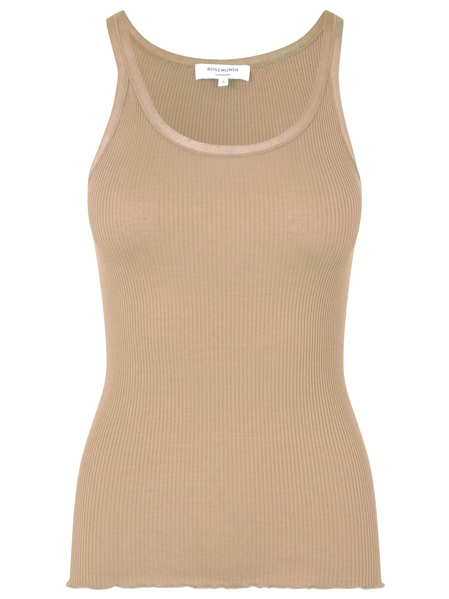 RWBelle Silk U-neck Strap Elastic Top TOP Rosemunde Woman L safari