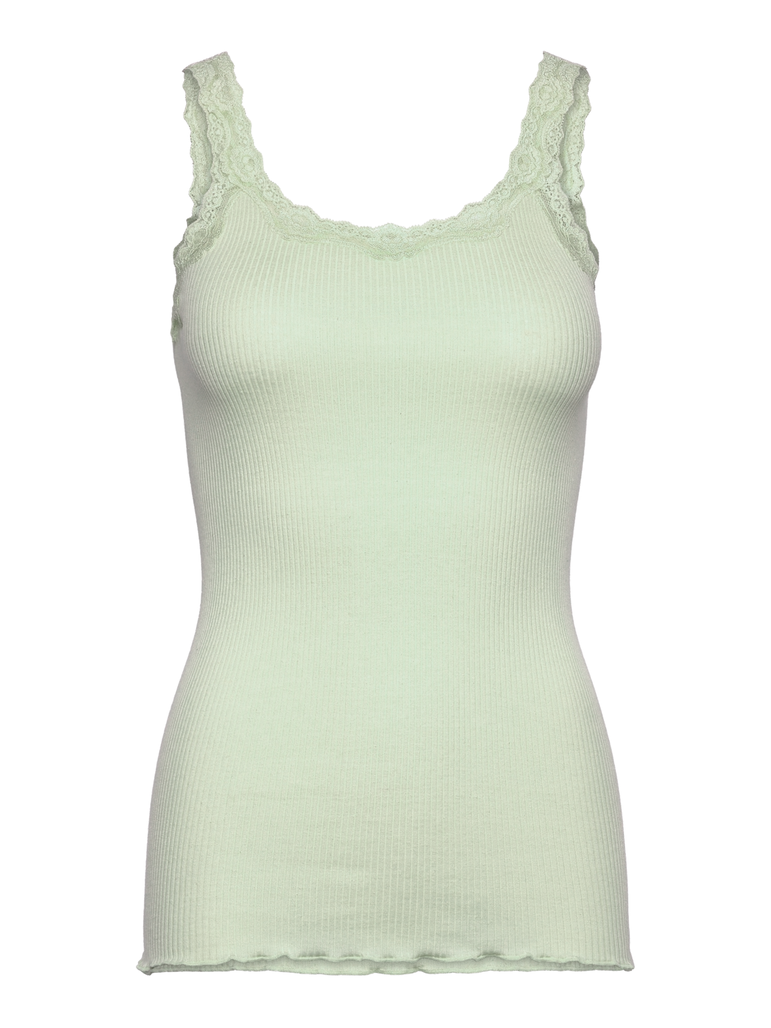 RWBabette Silk SL Deep Back Lace Top TOP Rosemunde Woman L green lily