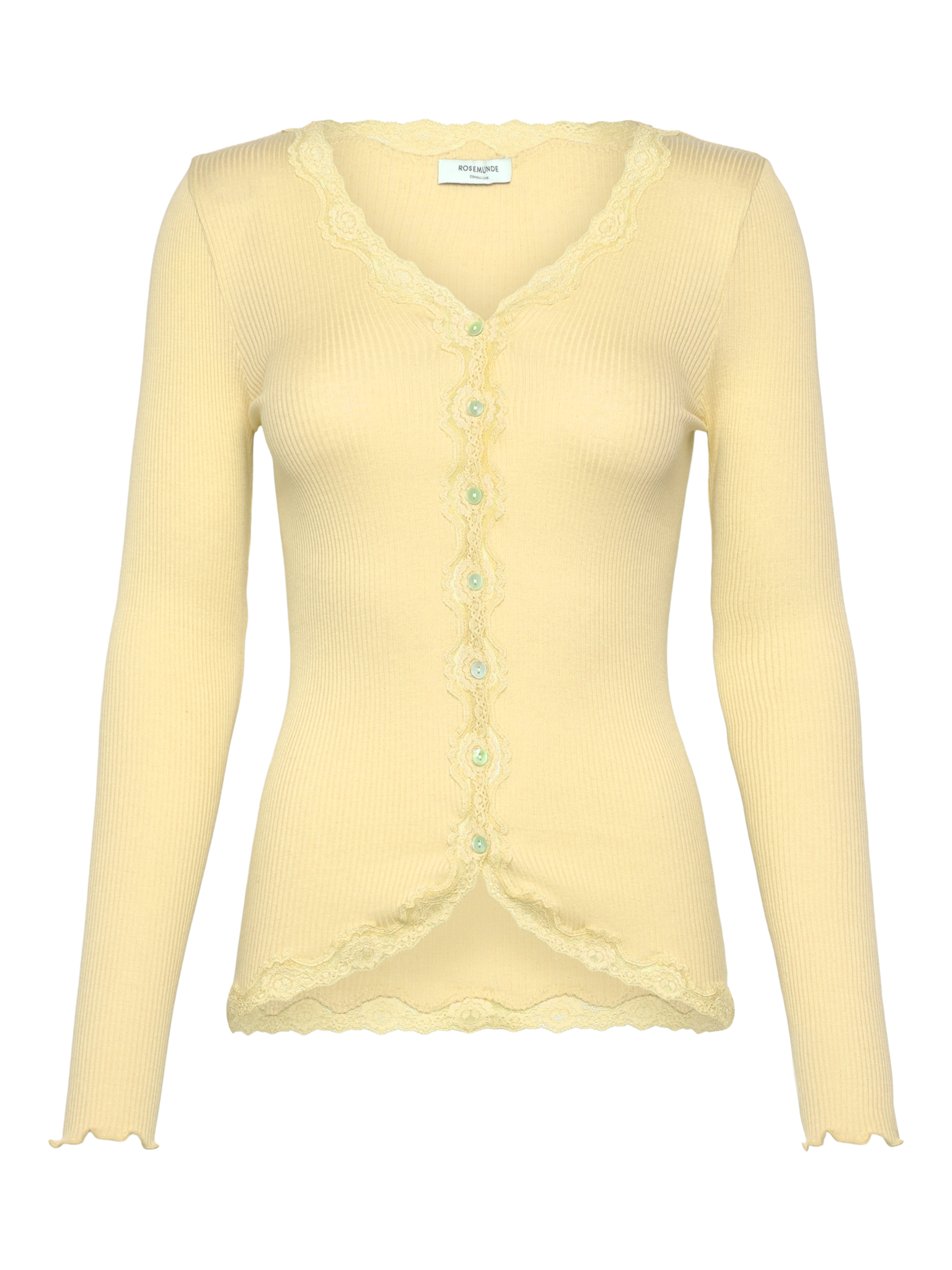 RWBabette Silk LS V-neck Lace Cardigan Cardigan Rosemunde Woman L flan