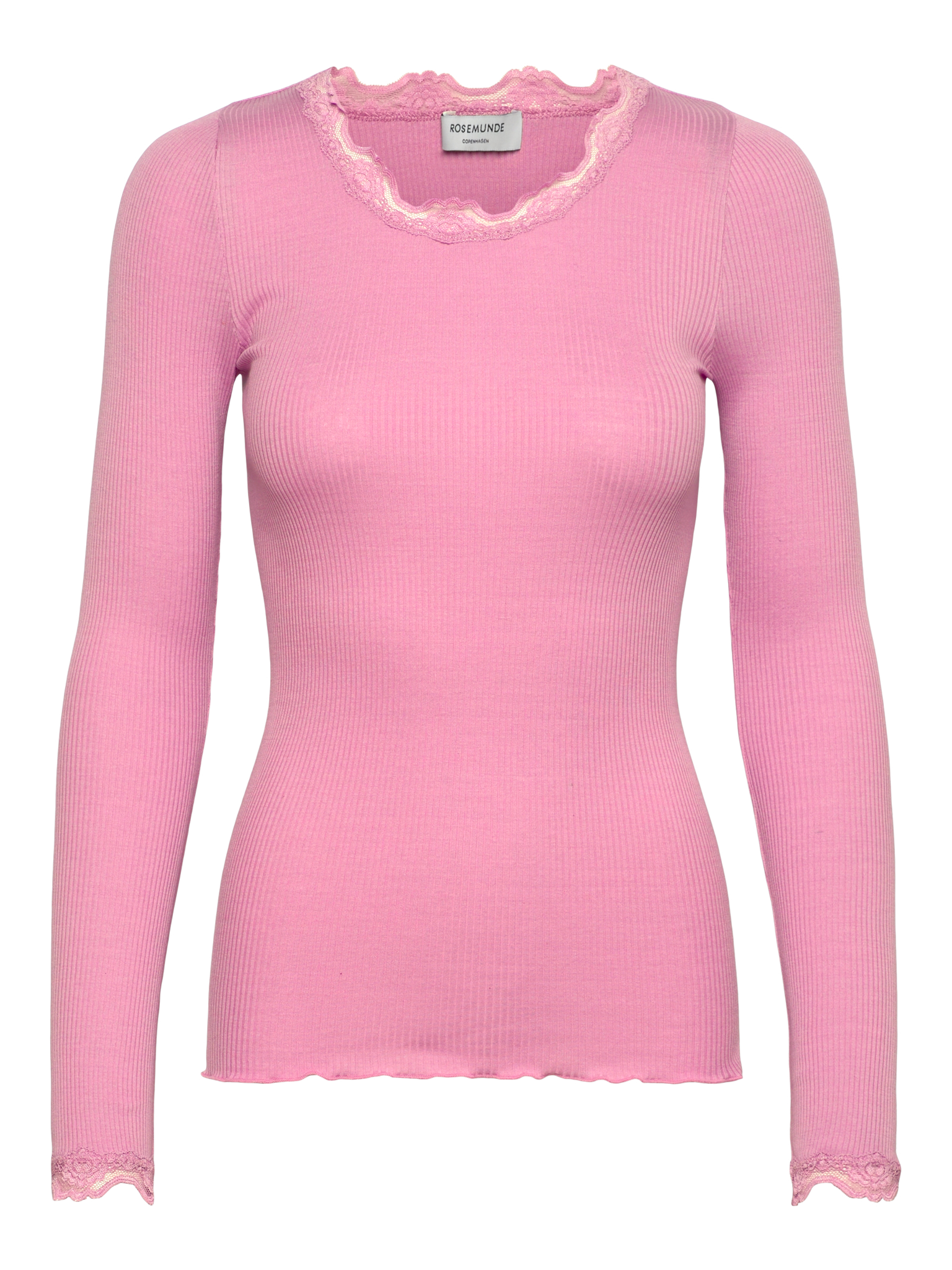 RWBabette Silk LS Lace T-shirt T-shirt Rosemunde Woman XS sea pink