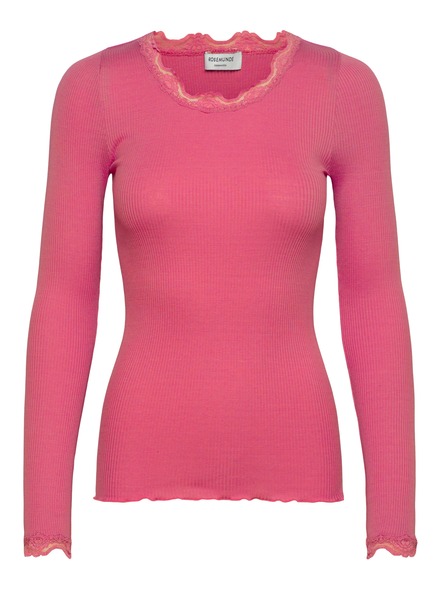 RWBabette Silk LS Lace T-shirt T-shirt Rosemunde Woman XS rapture rose