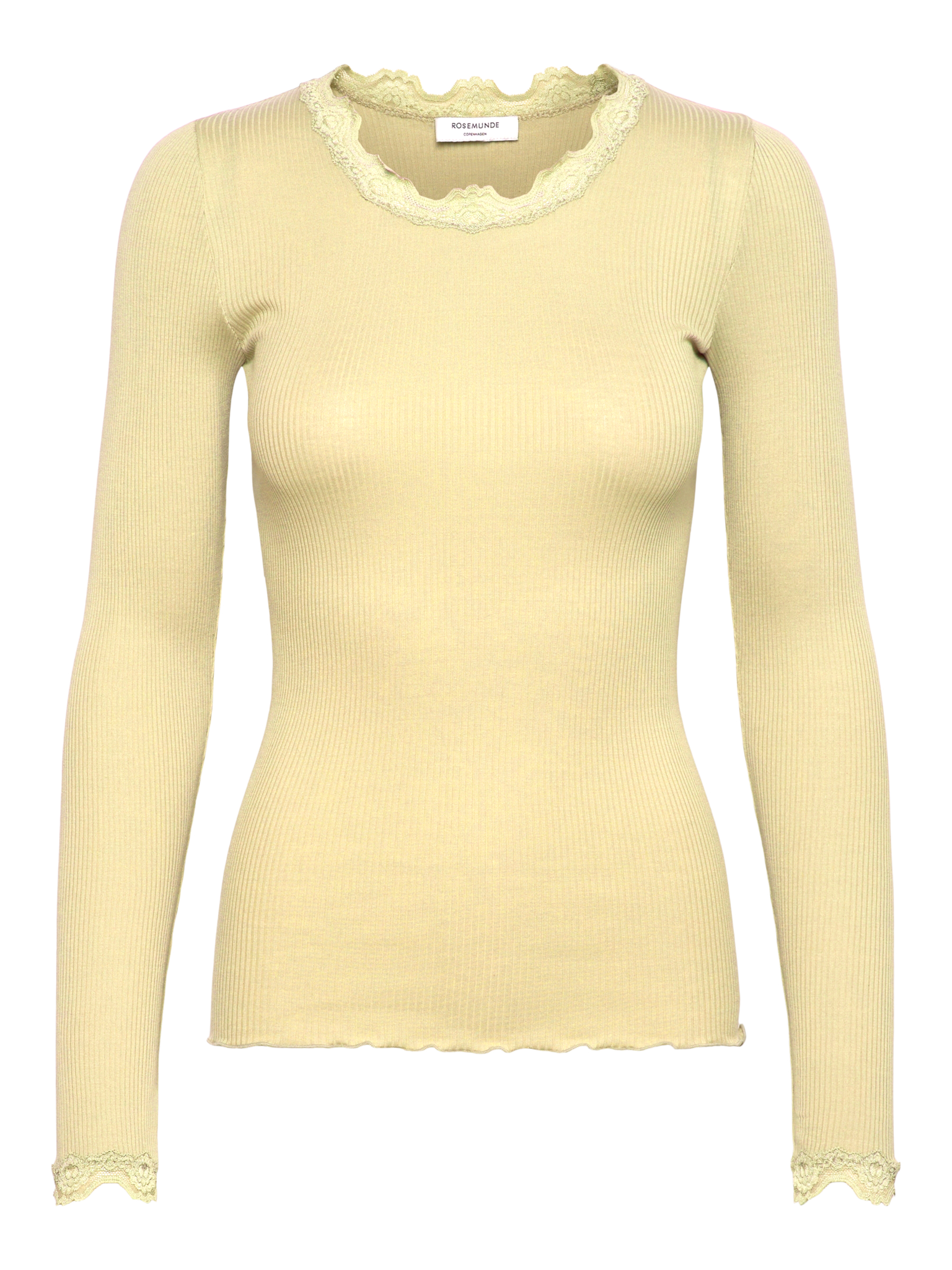 RWBabette Silk Long Sleeve Lace T-shirt T-SHIRT LS Rosemunde Woman XS flan