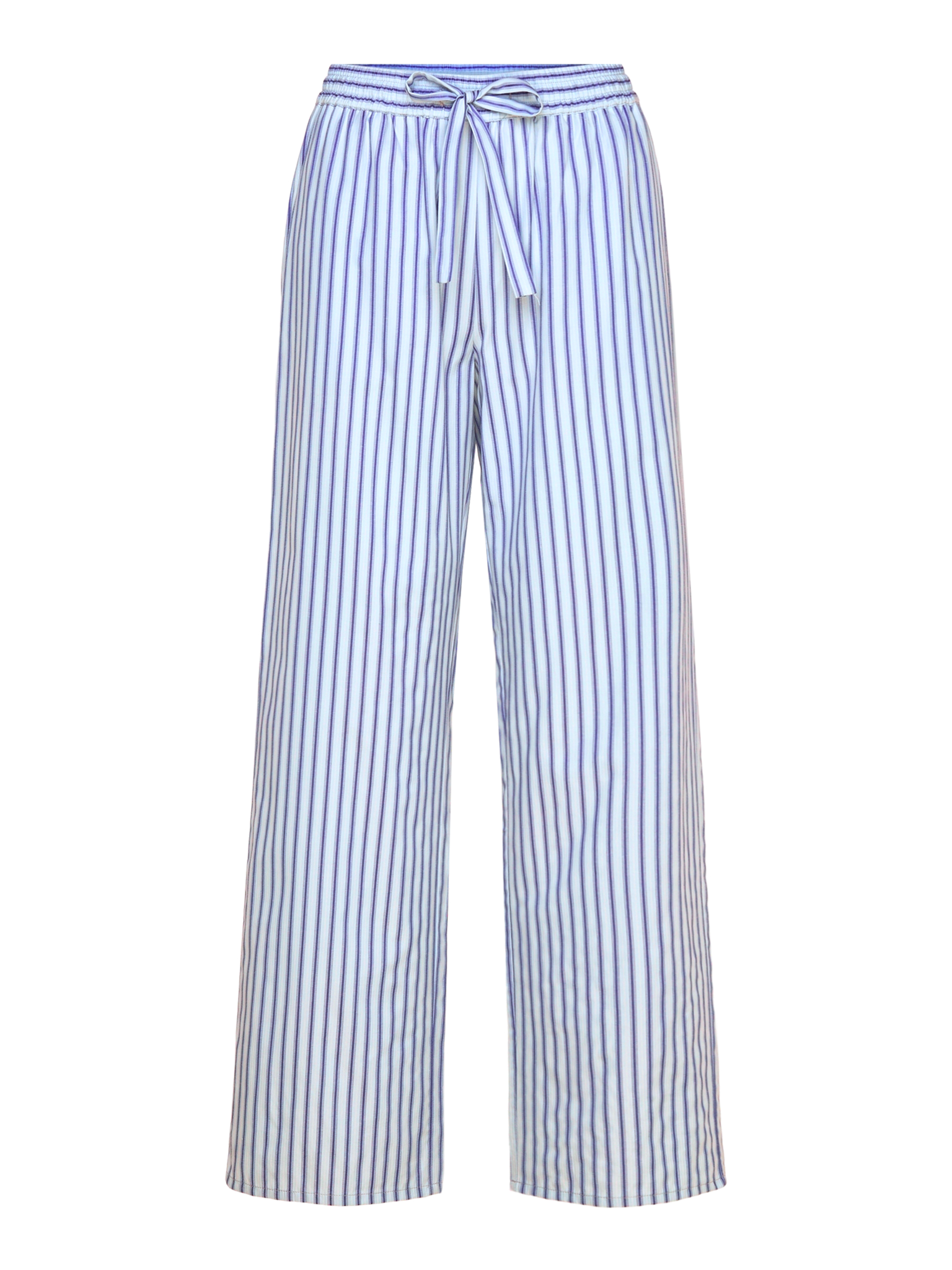 RWUlla MW Trousers TROUSERS Rosemunde Woman 34 baby blue stripe