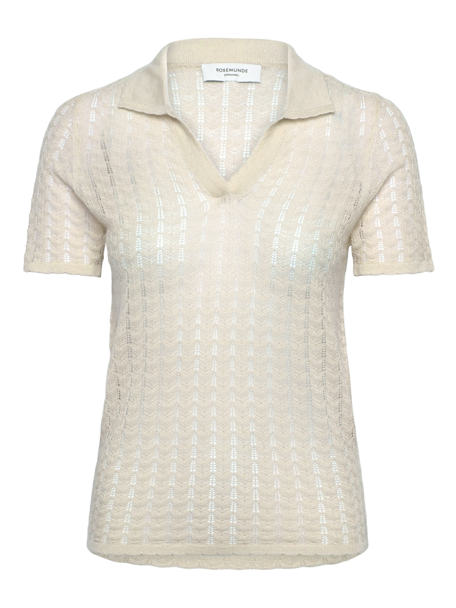 RWSamira Silk SS Polo Pullover PULLOVER Rosemunde Woman XS turtledove