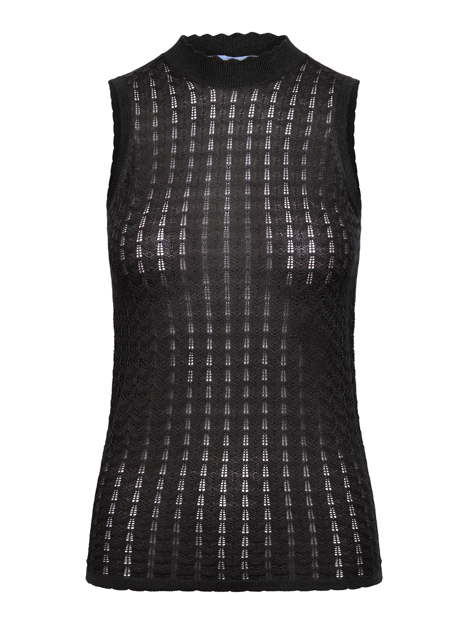 RWSamira Silk SL Knit Top TOP Rosemunde Woman XS black