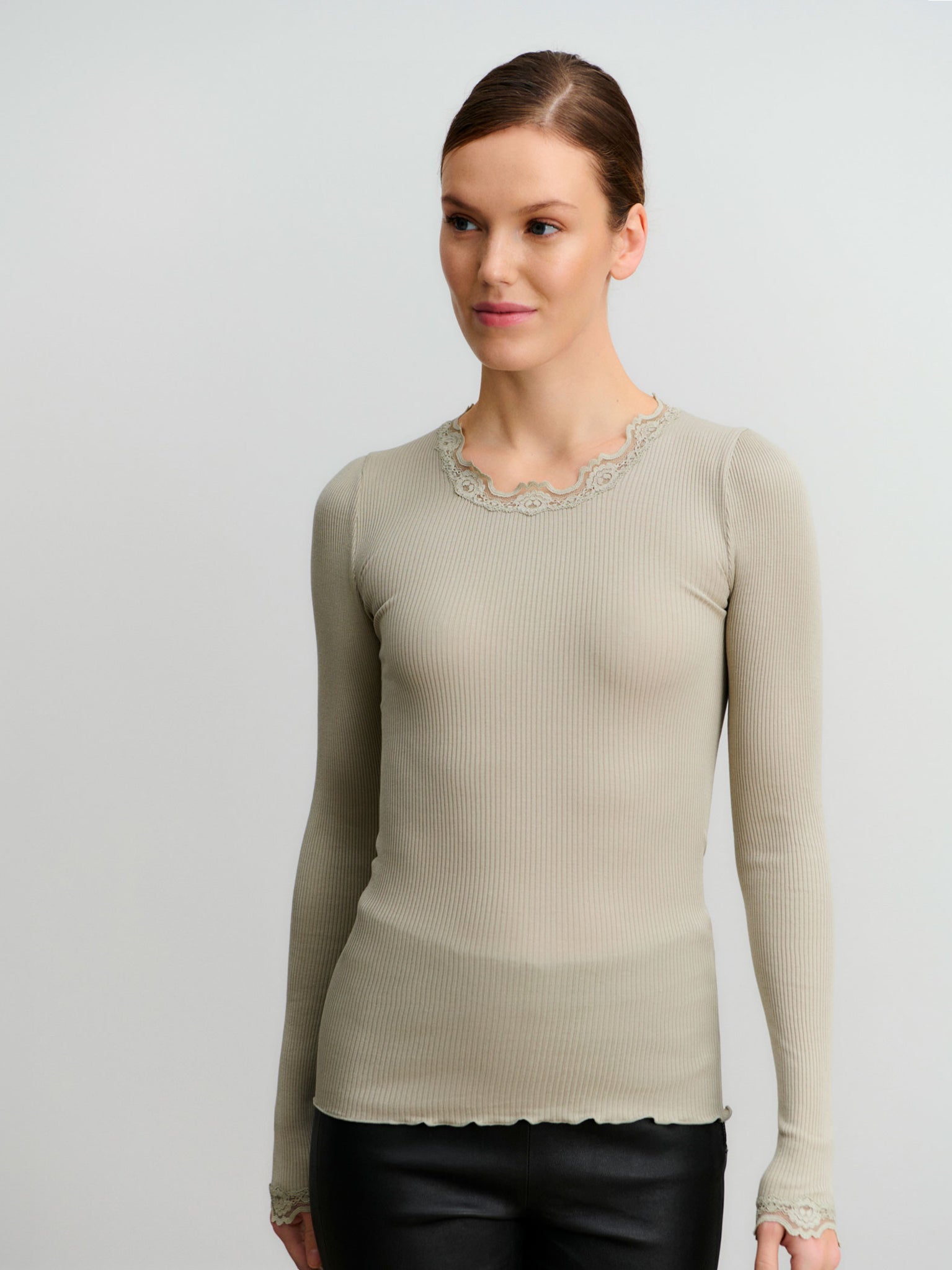 RWBabette Silk LS Lace T-shirt T-shirt Rosemunde Woman