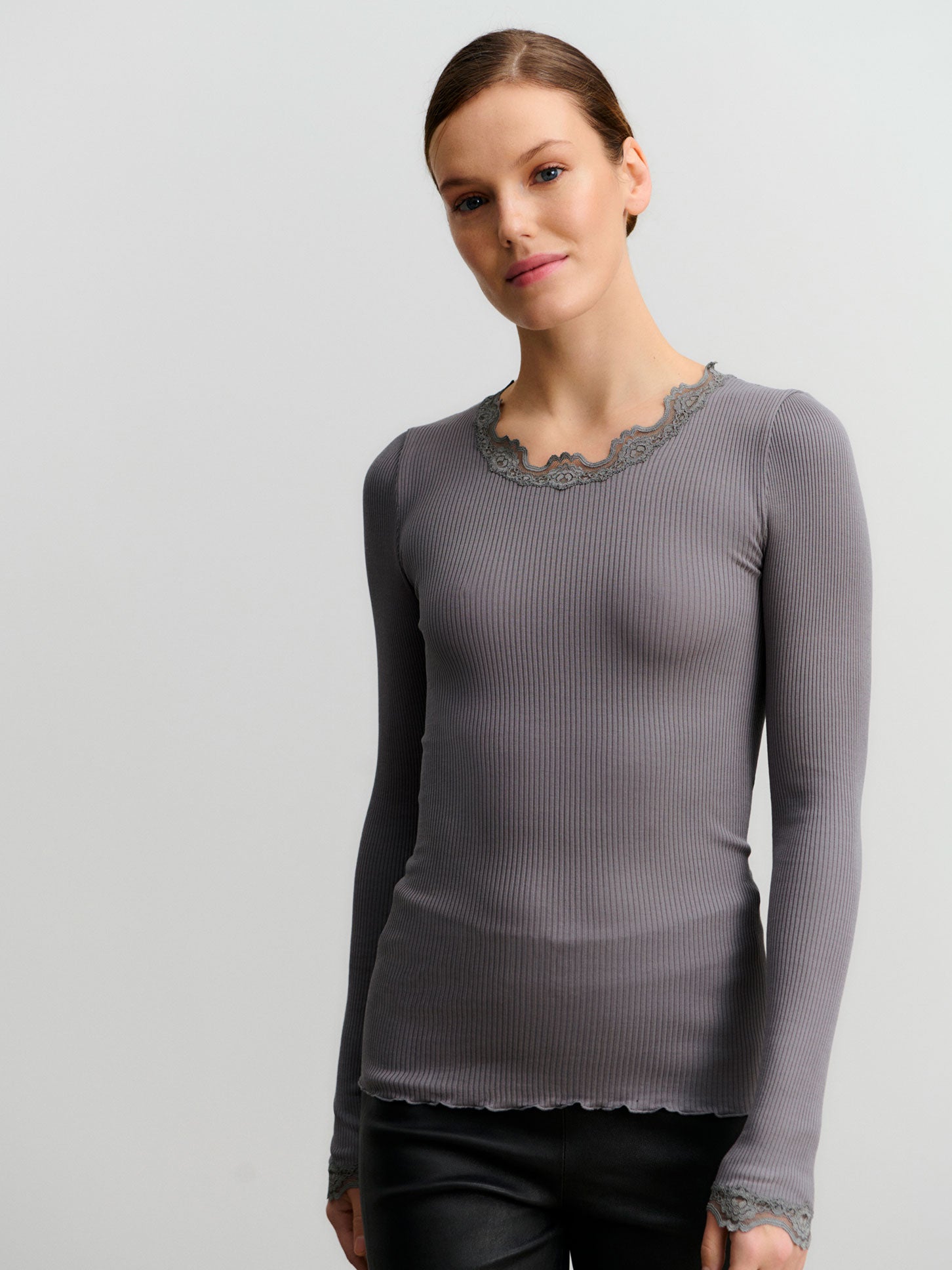 RWBabette Silk LS Lace T-shirt T-shirt Rosemunde Woman