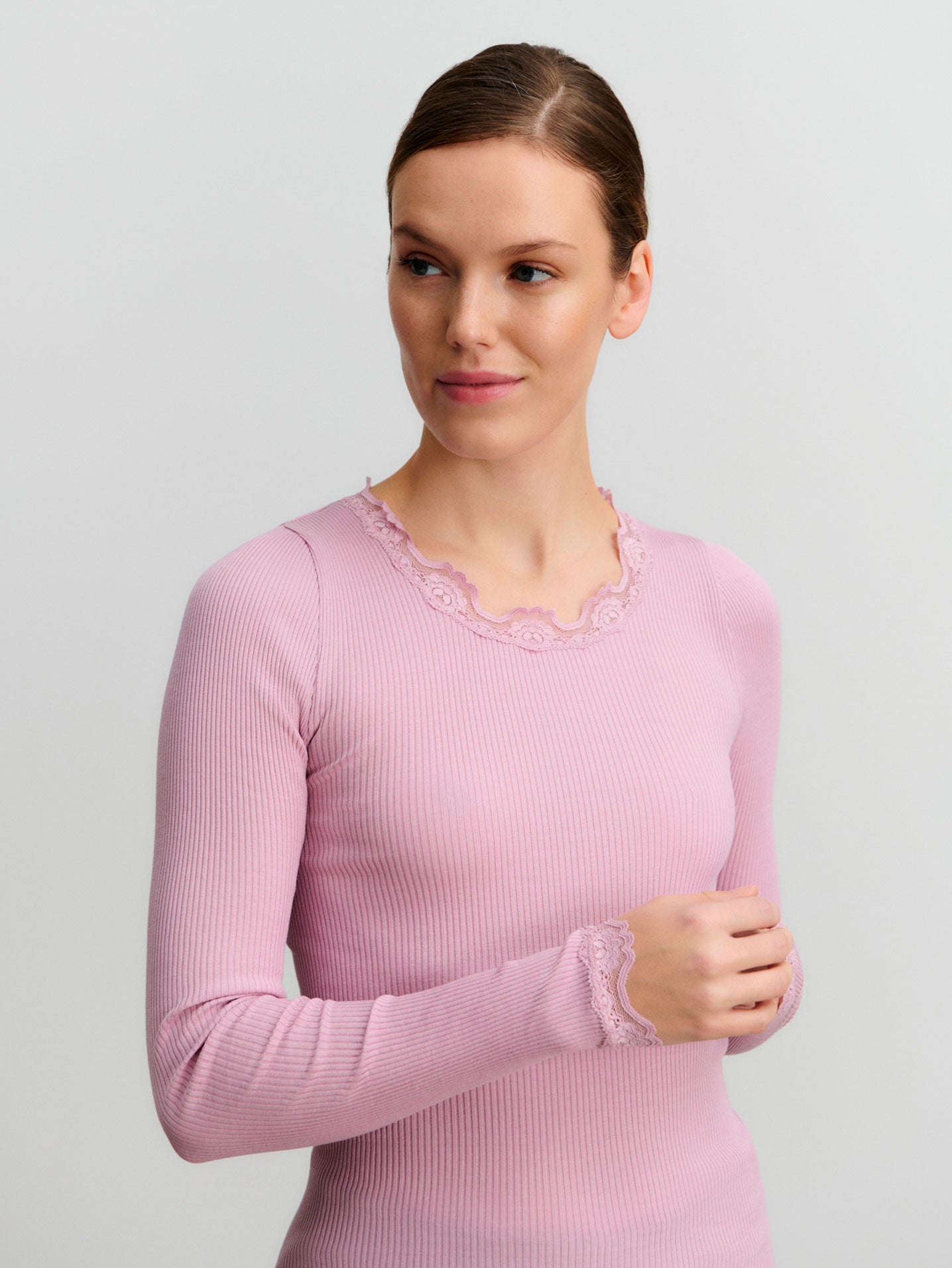 RWBabette Silk LS Lace T-shirt T-shirt Rosemunde Woman