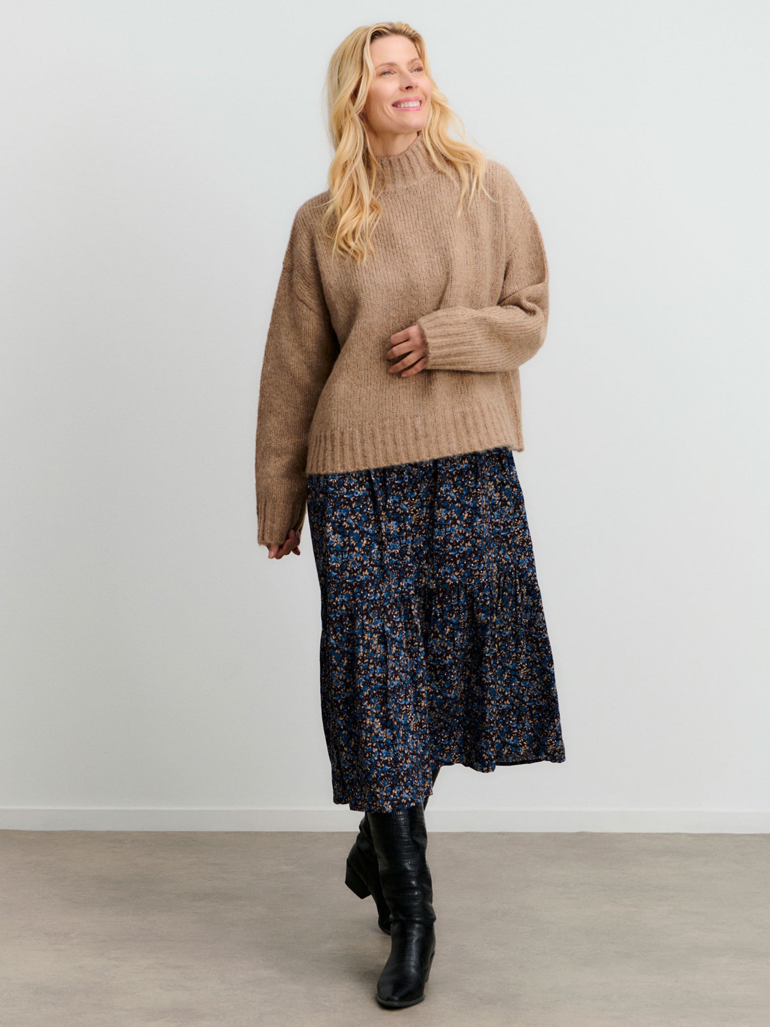 RWTulip Wool Blend LS Turtleneck Plain Pullover PULLOVER Rosemunde Woman