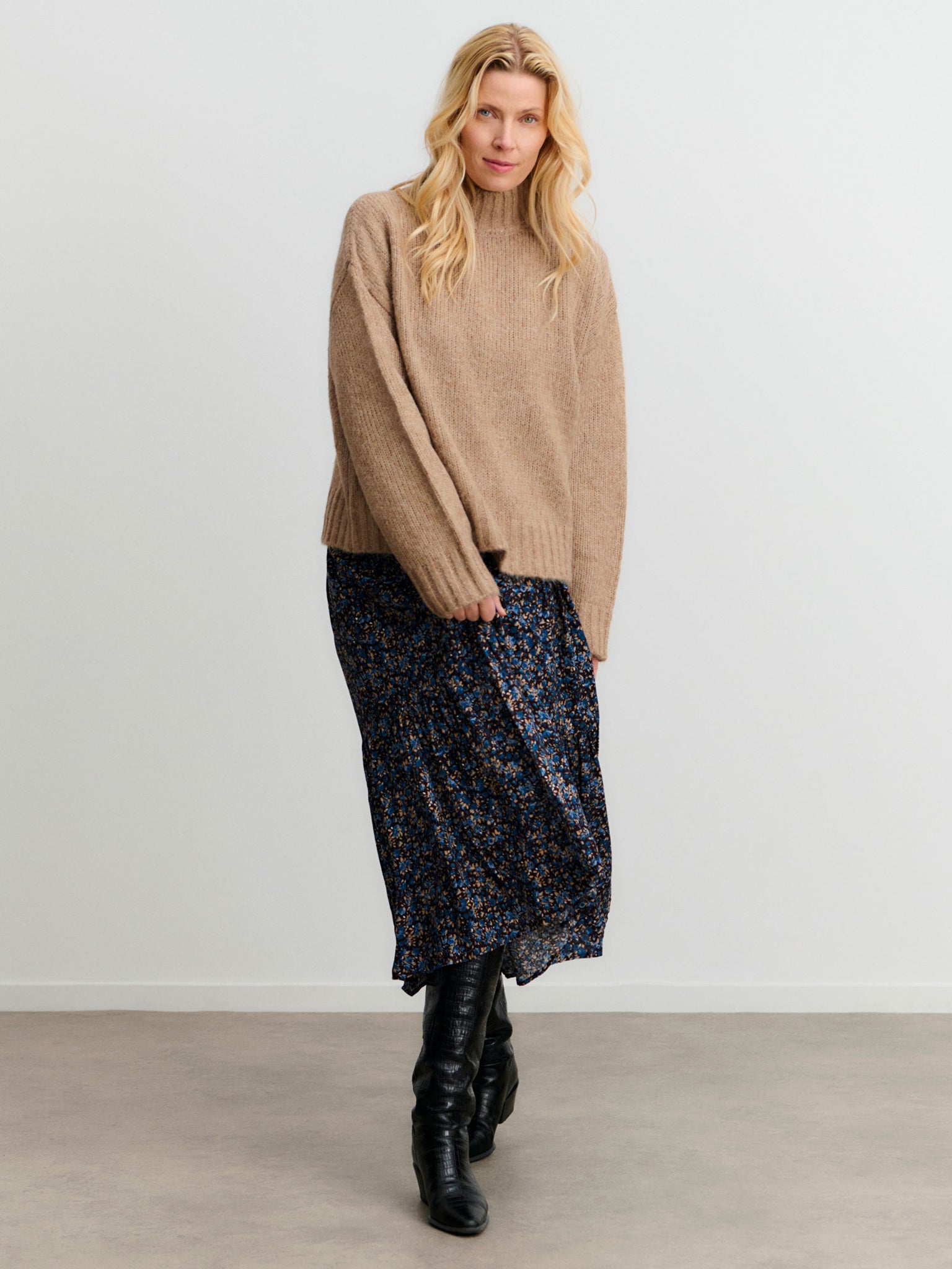 RWTulip Wool Blend LS Turtleneck Plain Pullover PULLOVER Rosemunde Woman