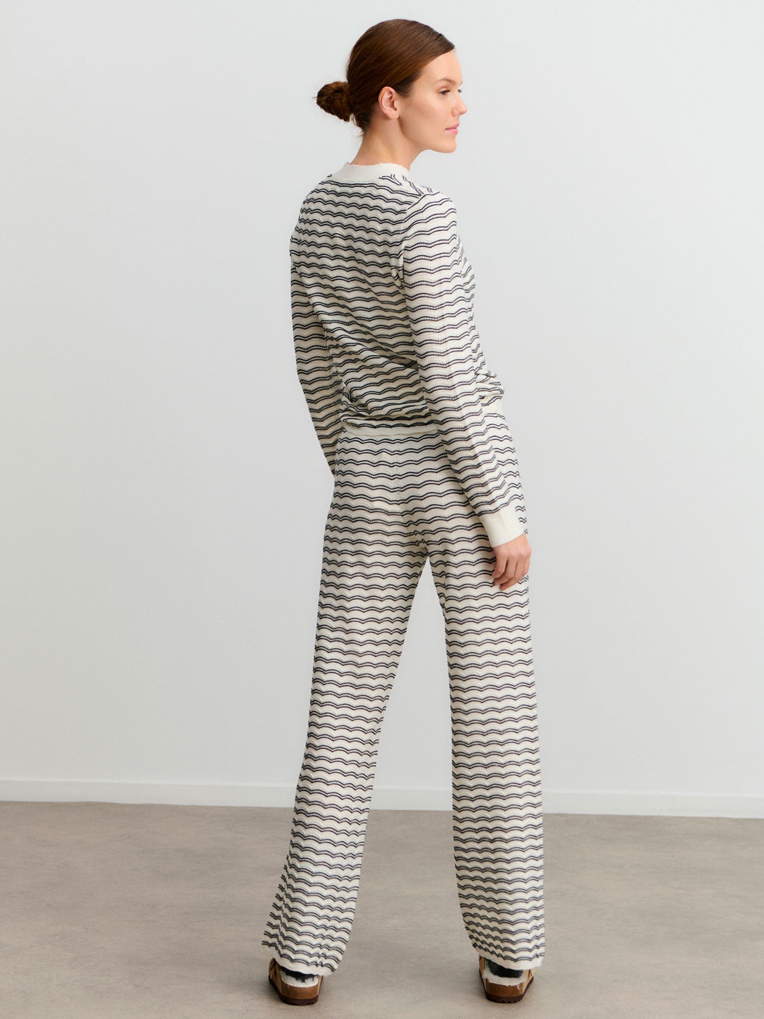 RWSanna MW Straight Trousers TROUSERS Rosemunde Woman