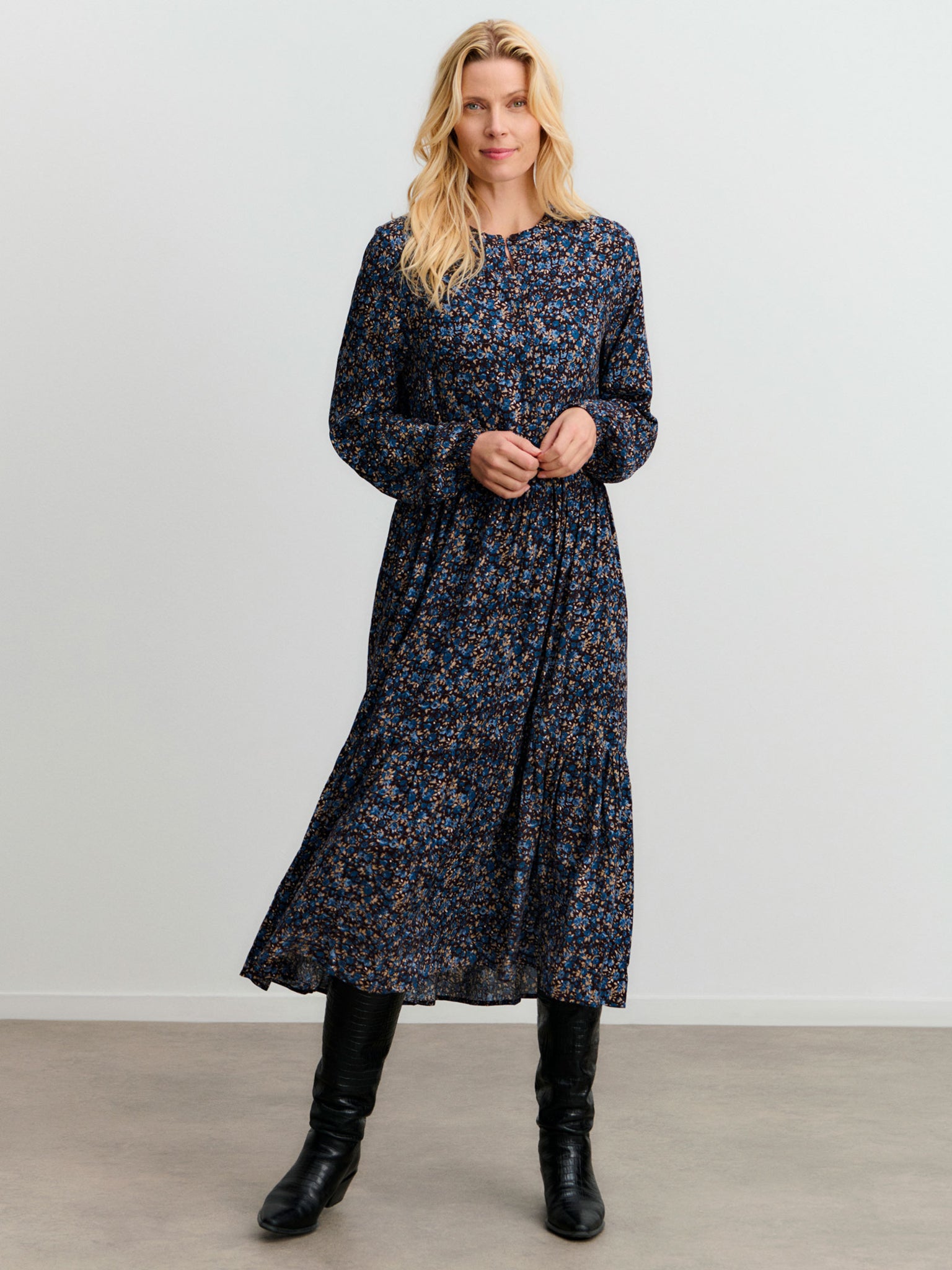 RWElif LS Long Volume Dress DRESS Rosemunde Woman