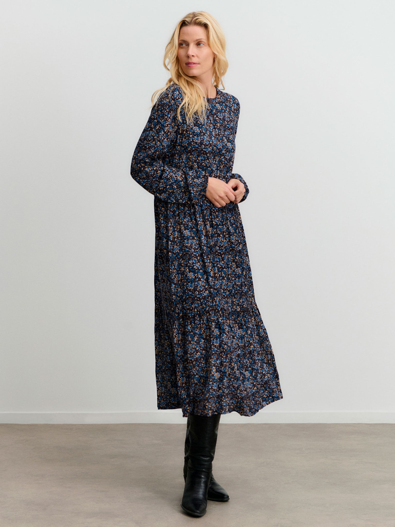 RWElif LS Long Volume Dress DRESS Rosemunde Woman