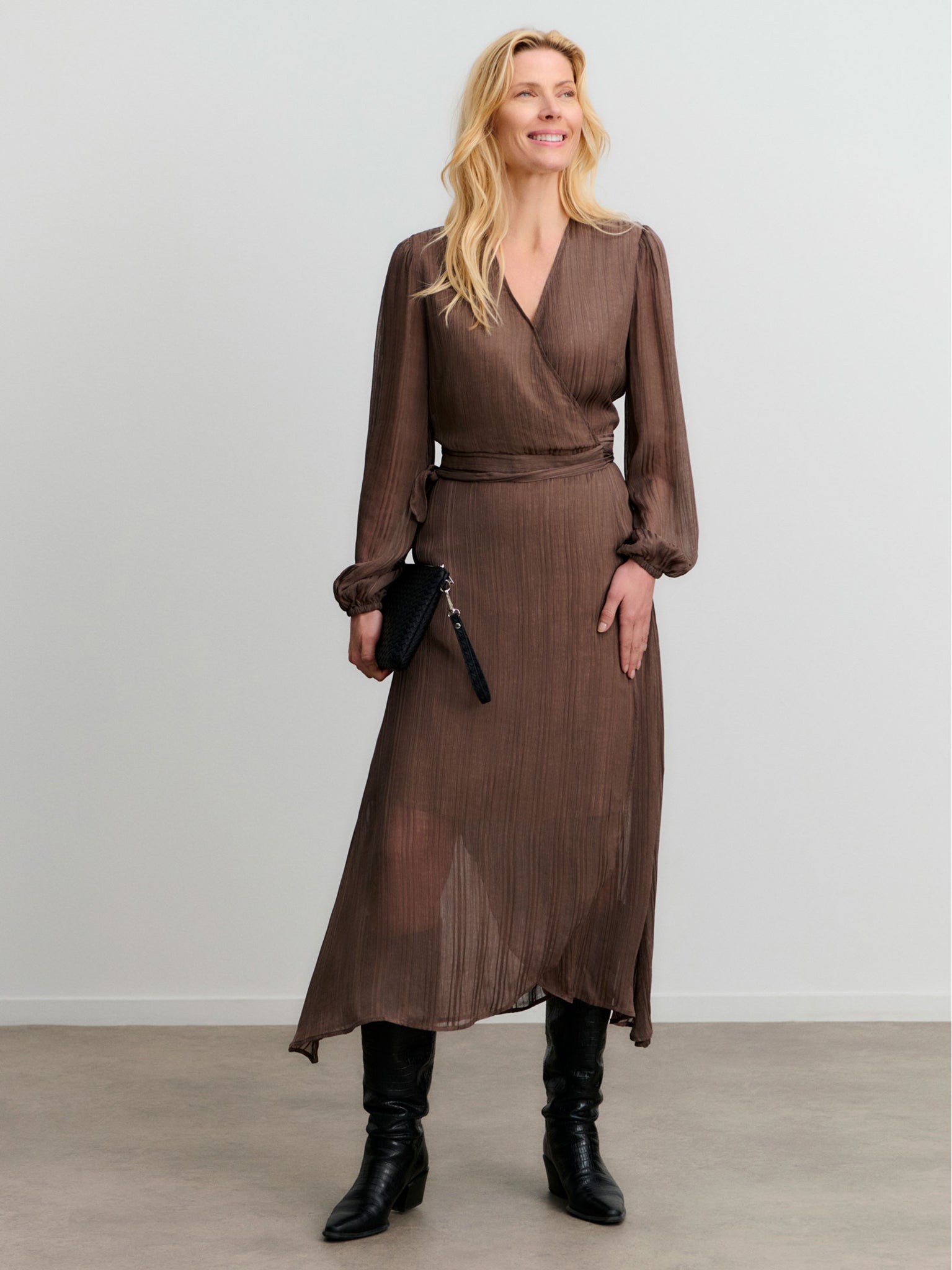 RWGloria LS Wrap Dress DRESS Rosemunde Woman