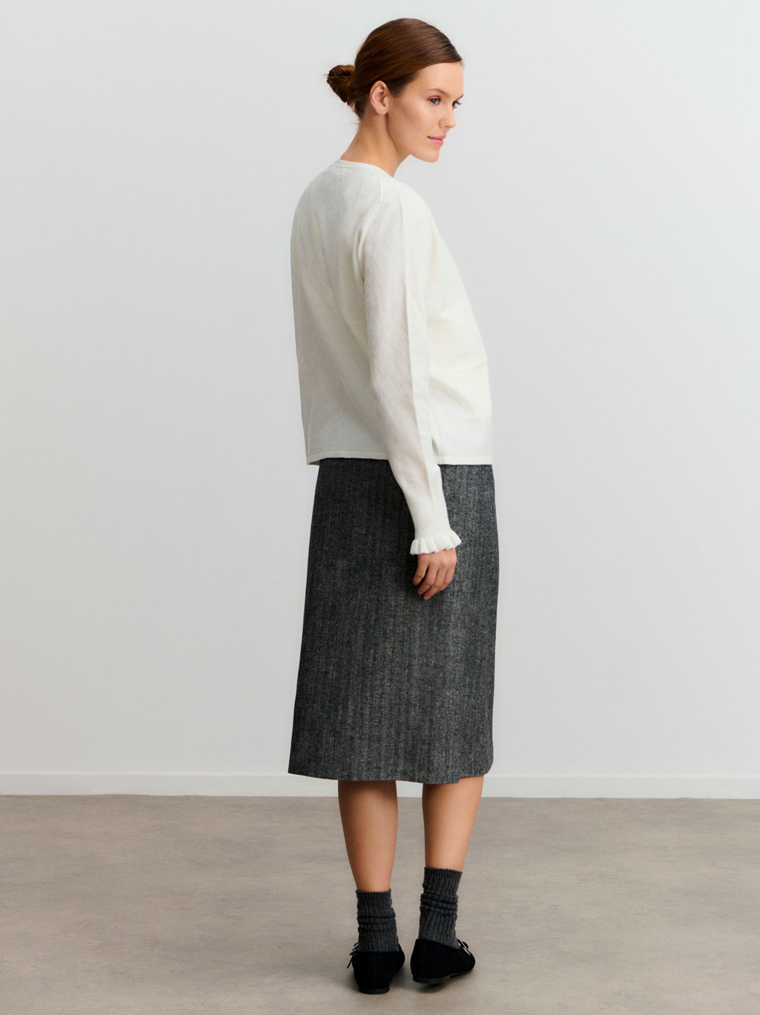 RWSophia Wool MW Long Skirt SKIRT Rosemunde Woman