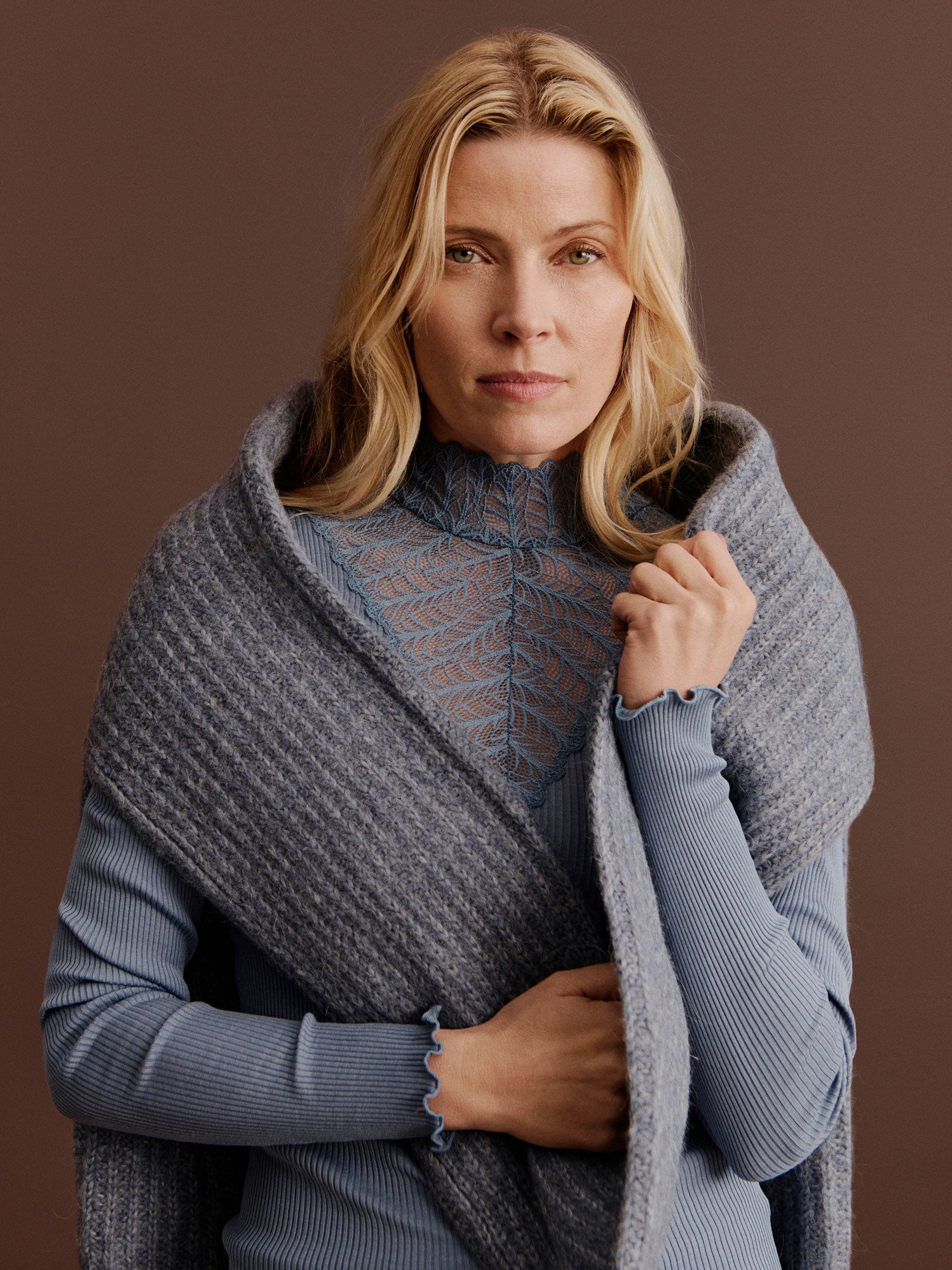 RWTulip Wool Blend LS Rib Knit Pullover PULLOVER Rosemunde Woman