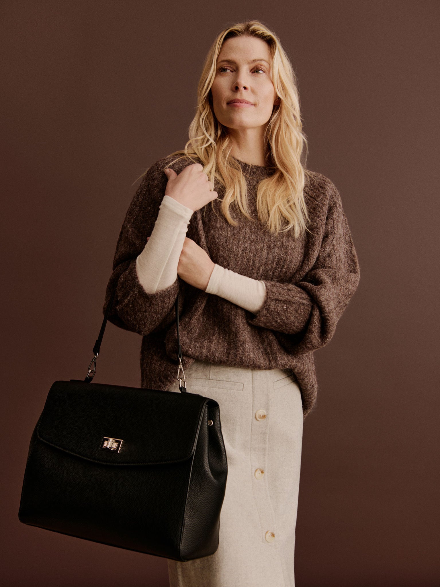 RWTulip Wool Blend LS Rib Knit Pullover PULLOVER Rosemunde Woman