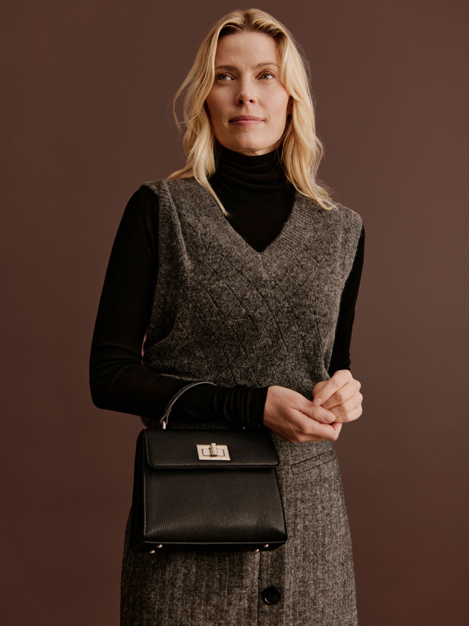 RWAida Alpaca SL V-neck Vest VEST Rosemunde Woman