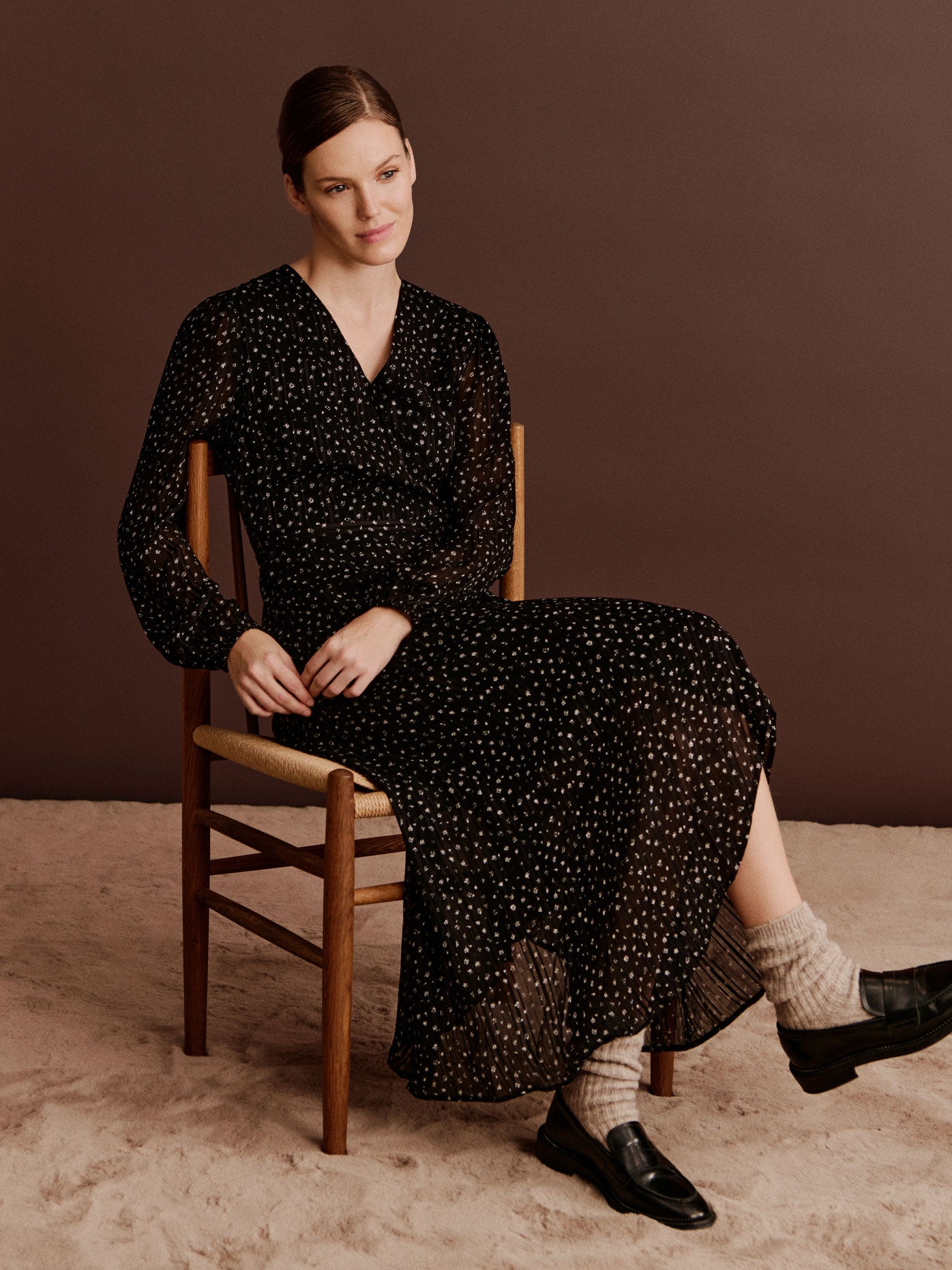 RWGloria LS Wrap Dress DRESS Rosemunde Woman