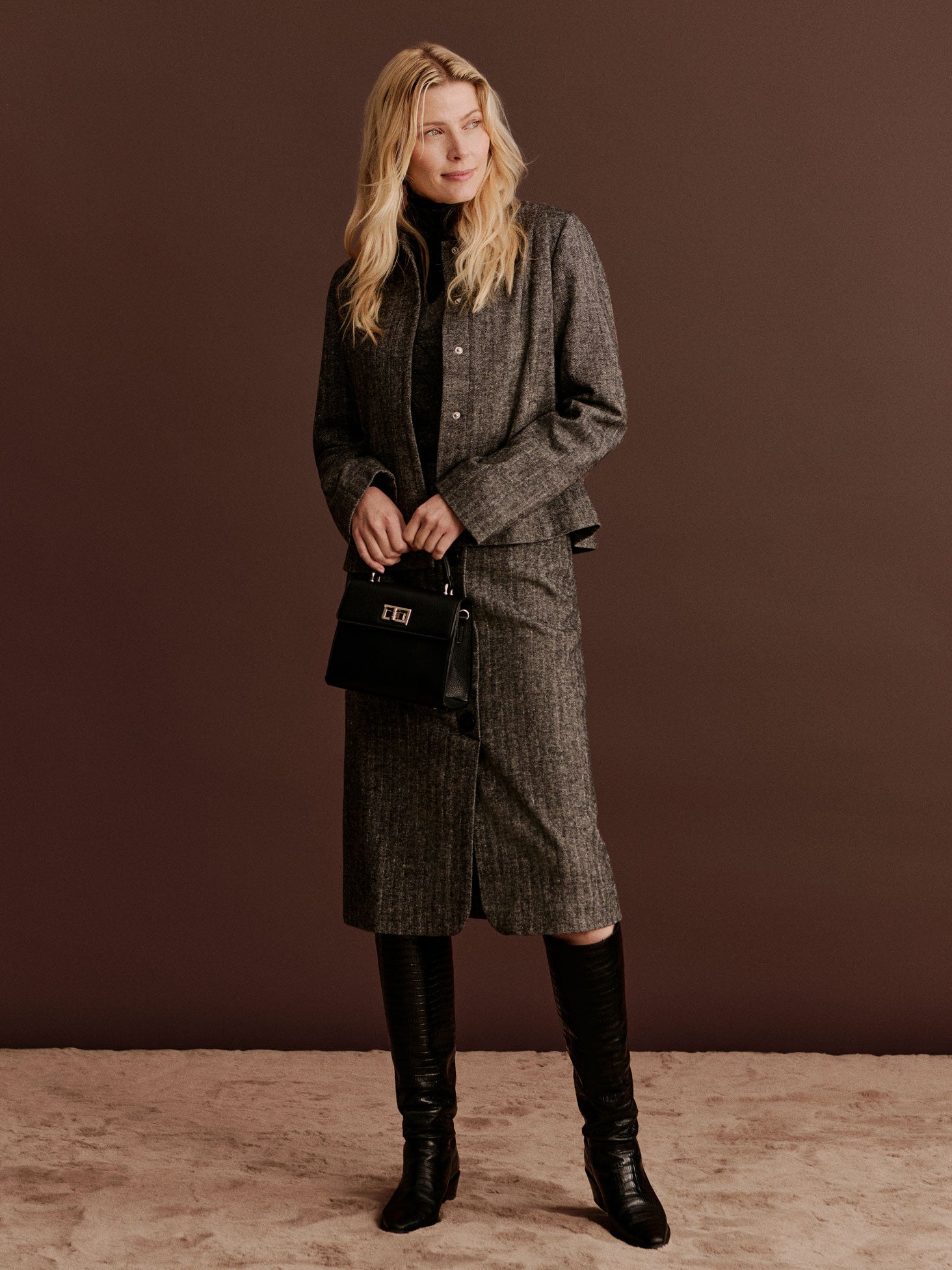 RWSophia Wool LS Short Jacket JACKET Rosemunde Woman