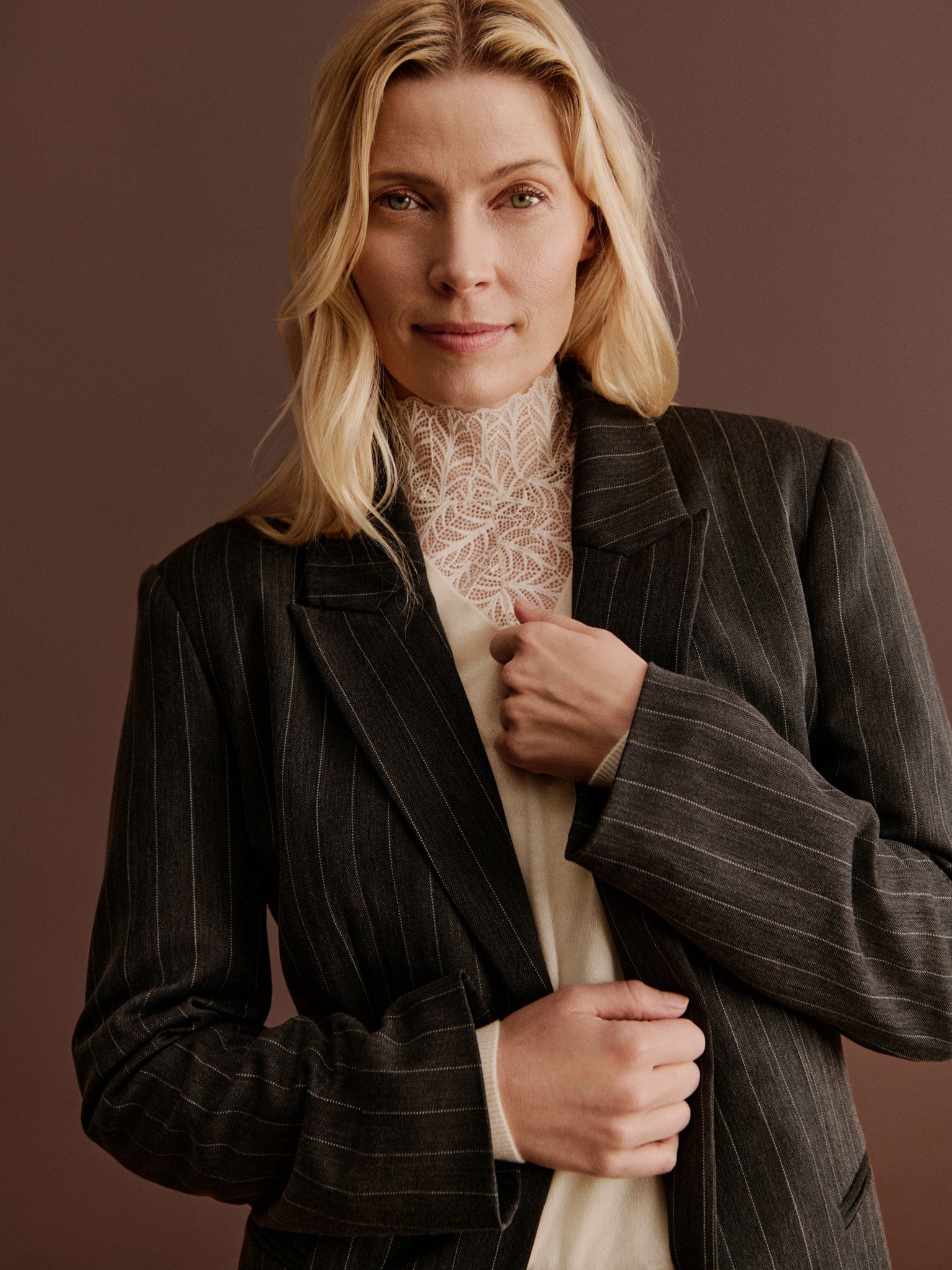 RWBeatha Silk LS Lace T-shirt T-SHIRT LS Rosemunde Woman