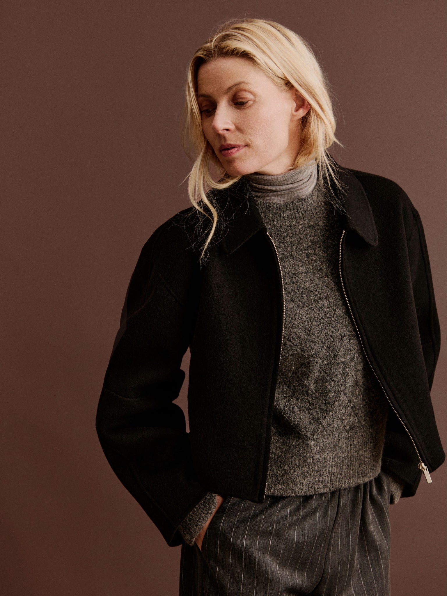 RWAida Alpaca LS Mock Neck Pullover PULLOVER Rosemunde Woman