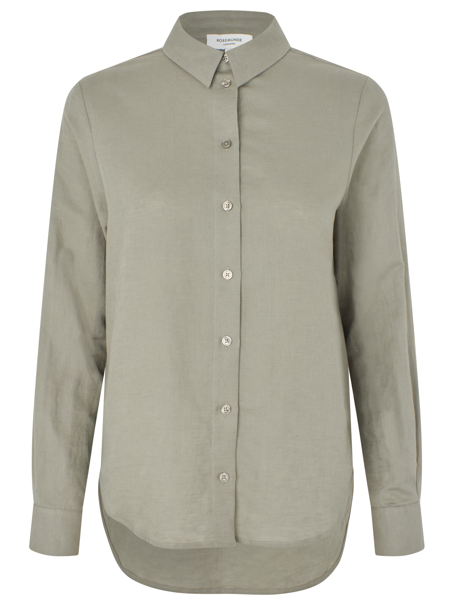 RWEsther Linen LS Shirt BLOUSE Rosemunde Woman 34 dried sage
