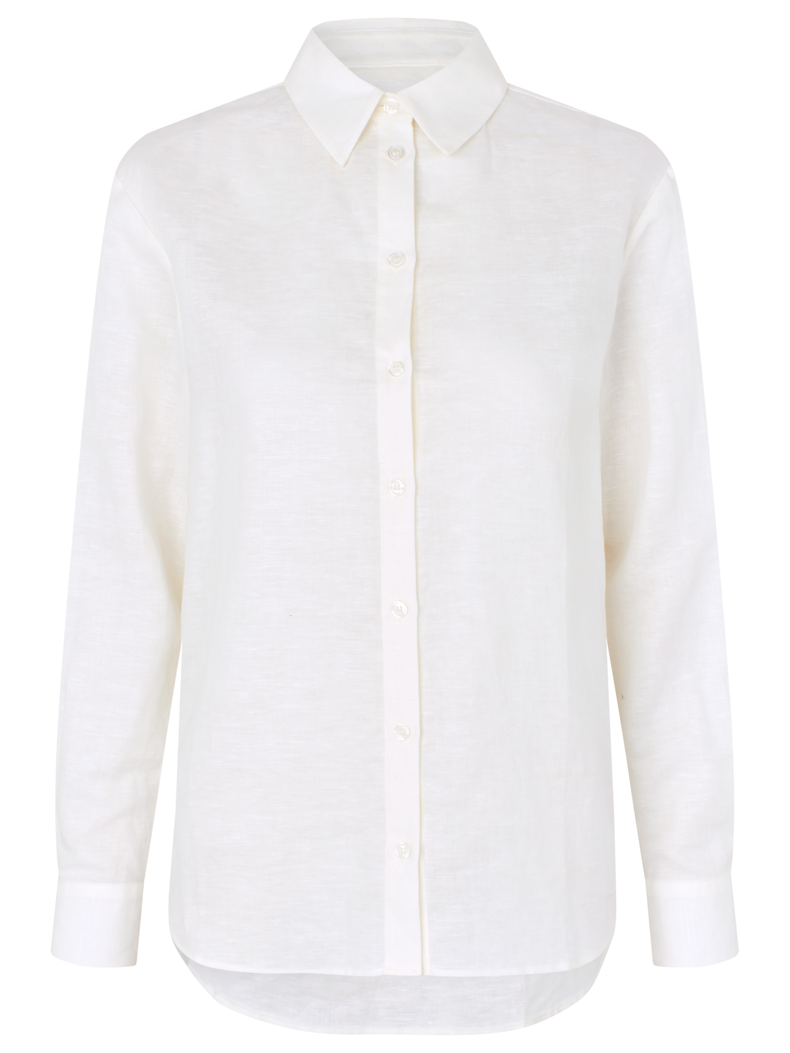 RWEsther Linen LS Shirt BLOUSE Rosemunde Woman 34 new white