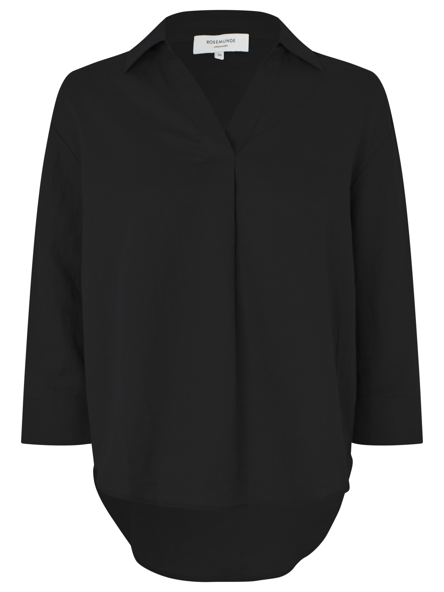 RWEsther Linen 3/4 Sleeve Shirt SHIRT Rosemunde Woman 34 black