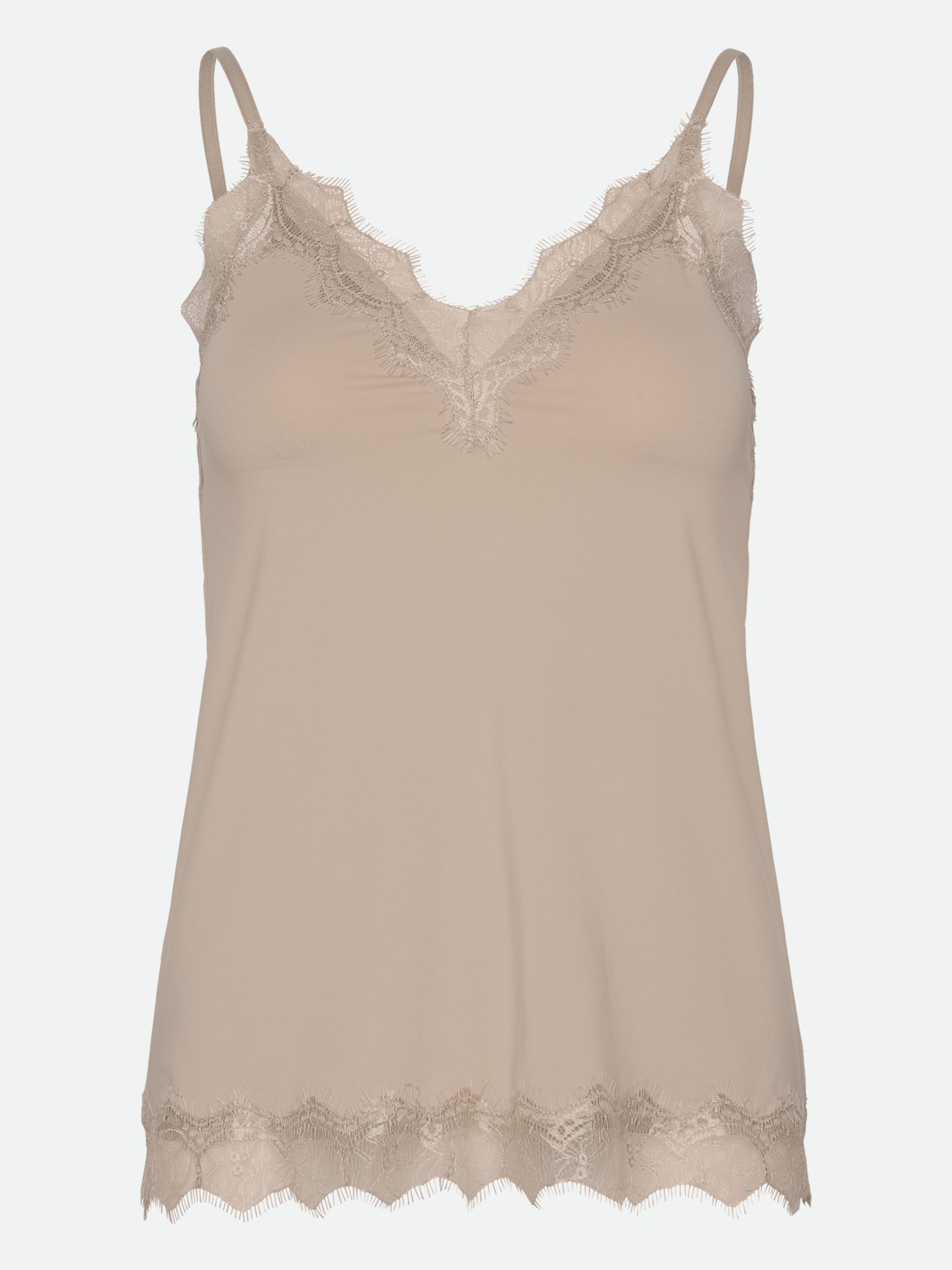 RWBillie SL Lace Strap Top TOP Rosemunde Woman 34 cacao