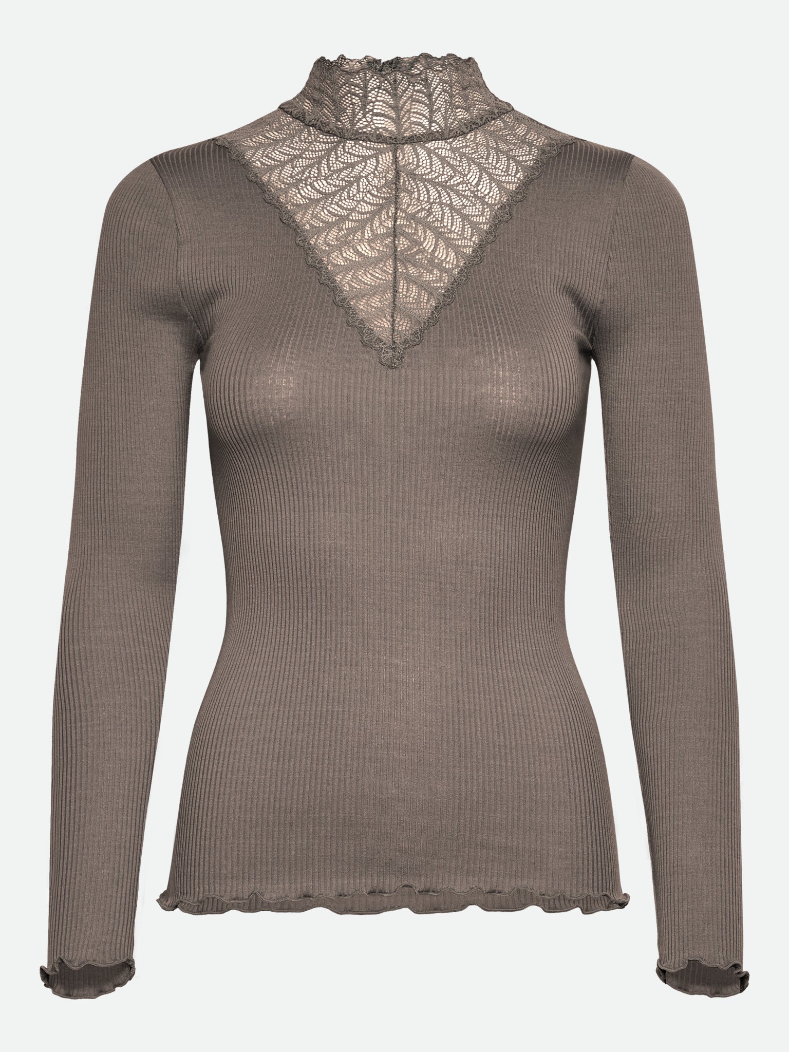 RWBeatha Silk LS Lace T-shirt T-SHIRT LS Rosemunde Woman XS falcon