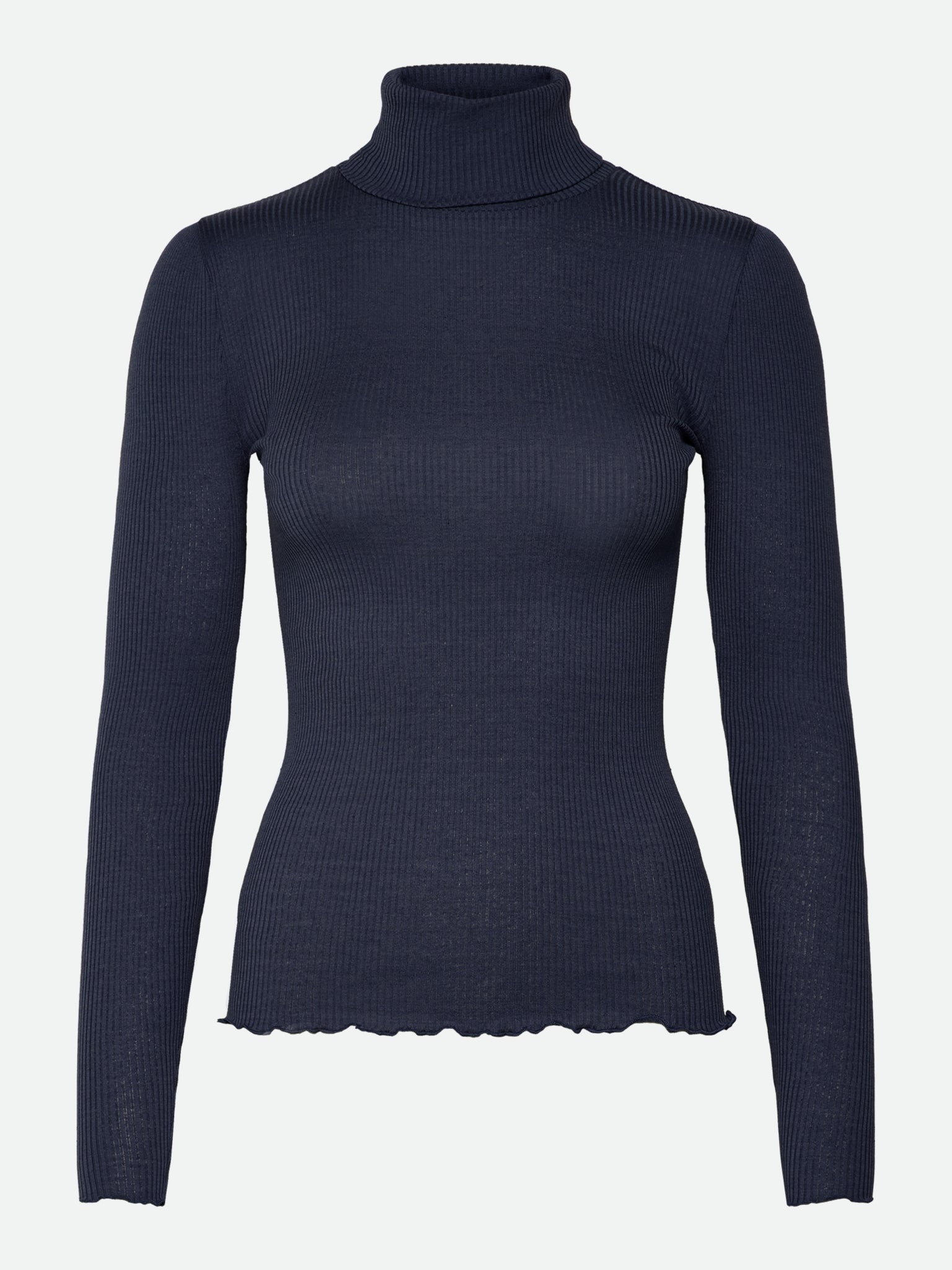 RWBeatha Silk LS Rollneck T-shirt T-SHIRT LS Rosemunde Woman XS navy