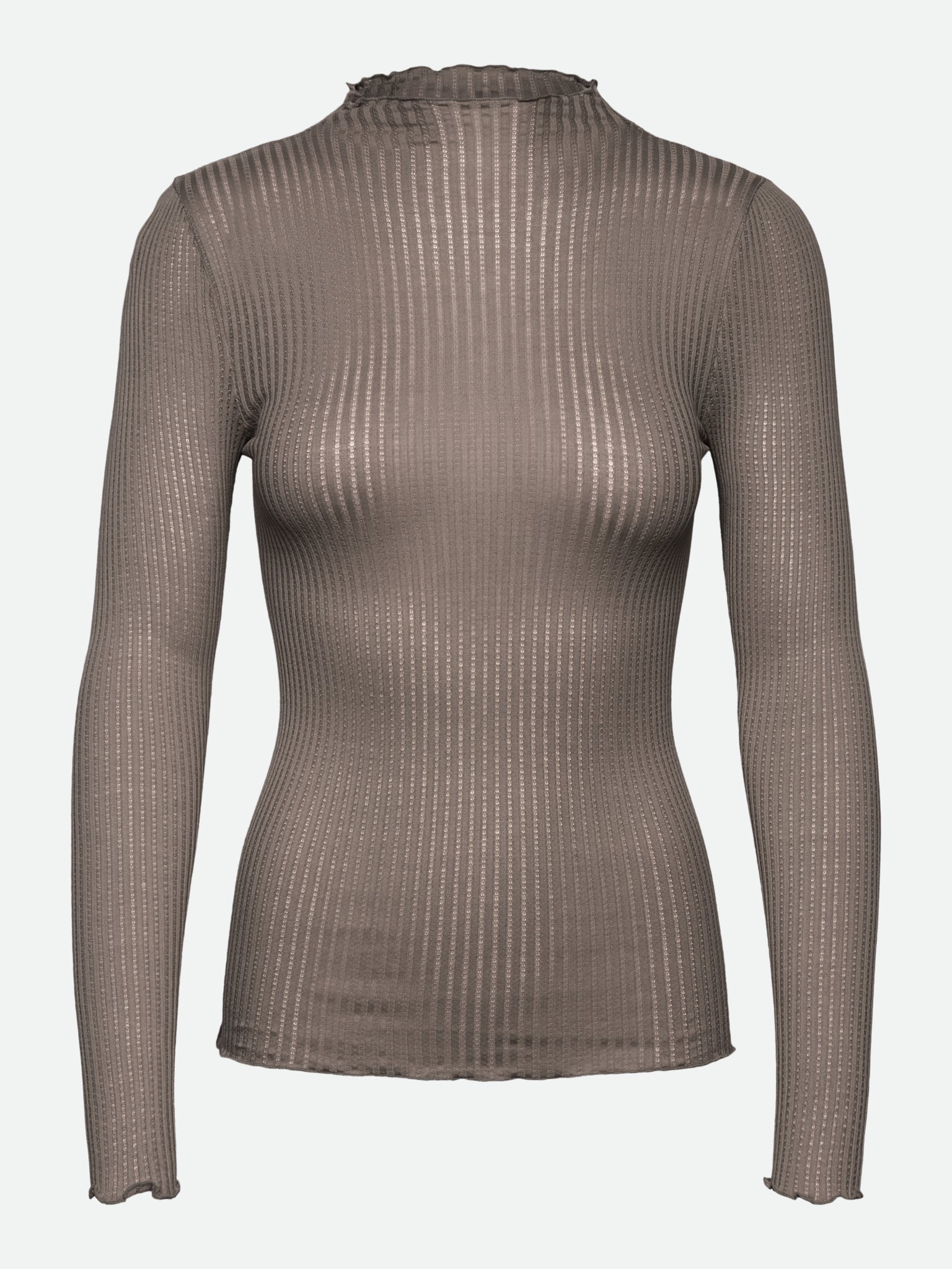 RWBelize Silk LS T-neck T-shirt T-SHIRT LS Rosemunde WOman XS falcon