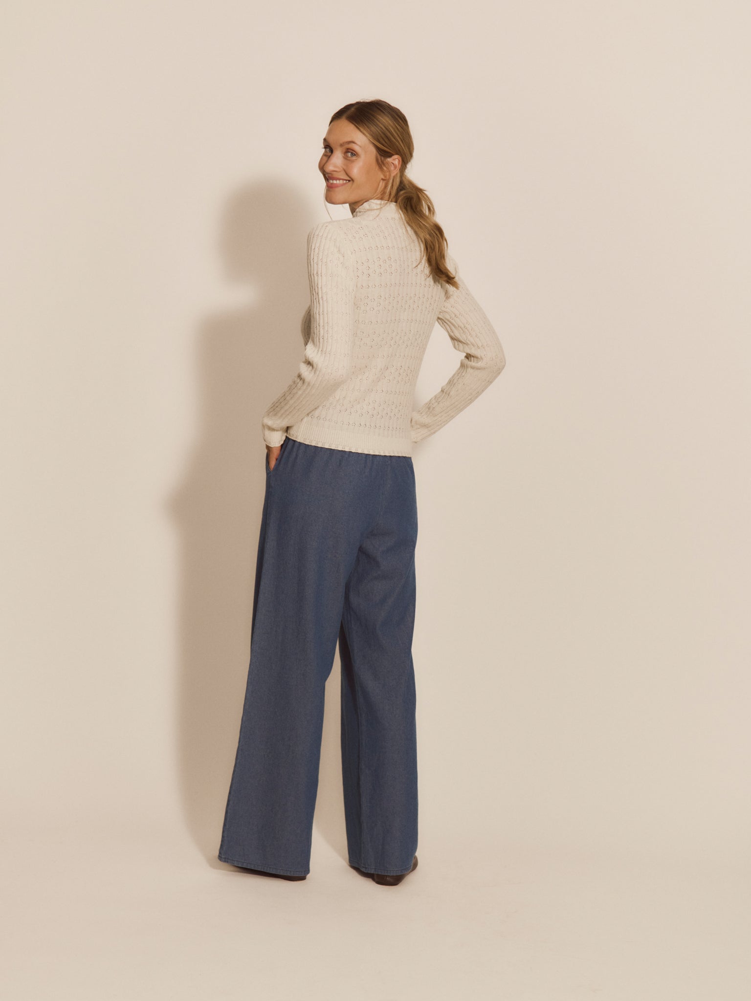 RMWSofia Pointelle LS Pullover PULLOVER Rosemunde Woman