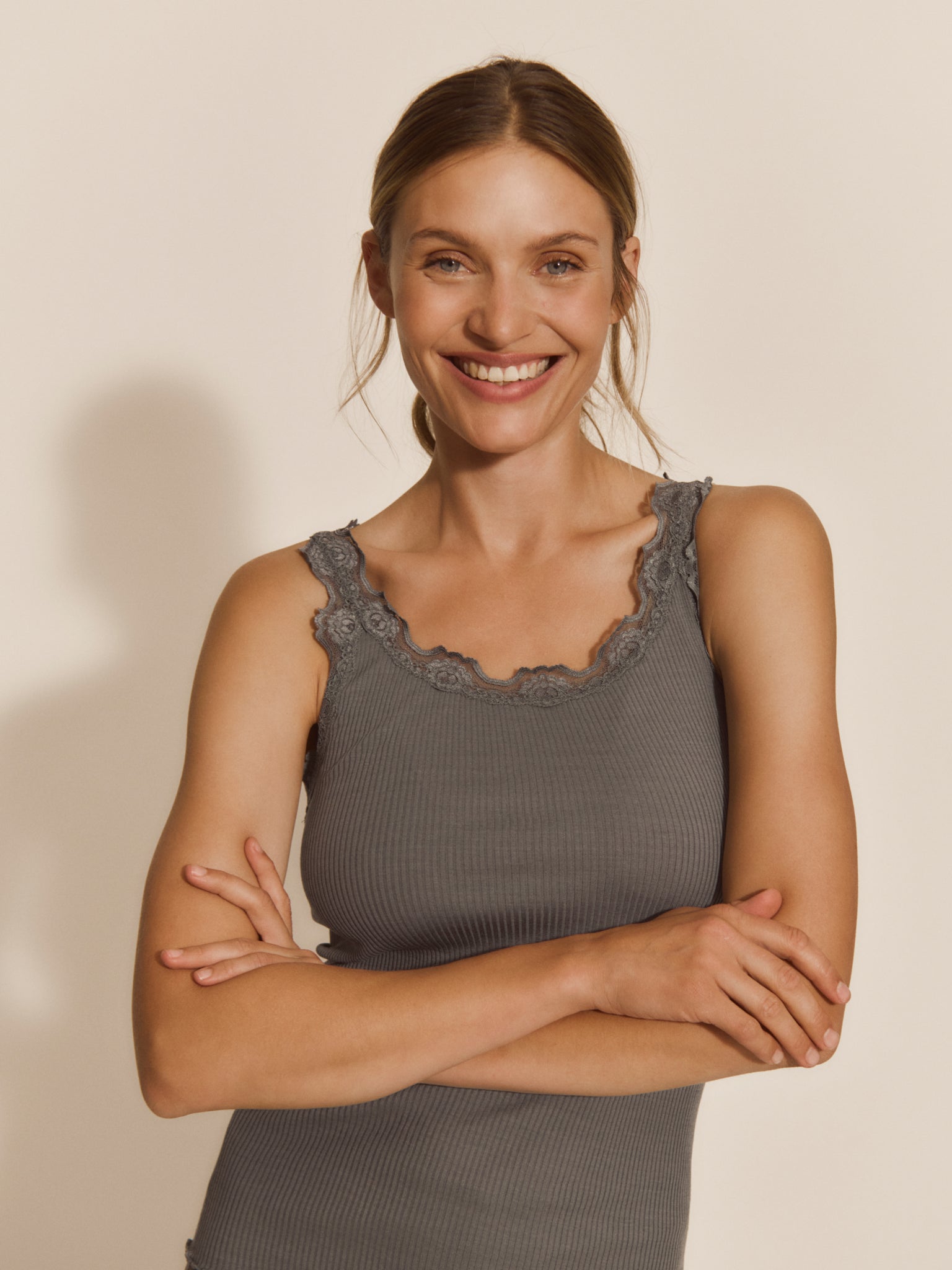 RWBabette Silke SL U-hals blonde Top