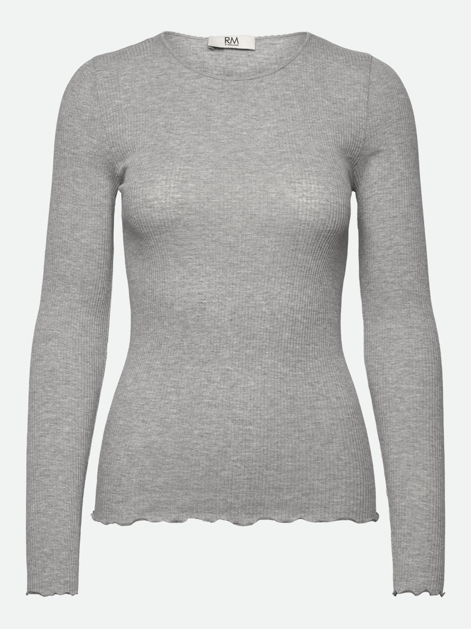 RMWBalta Modal LS O-Neck T-shirt T-SHIRT LS Rosemunde Woman XS light grey melange