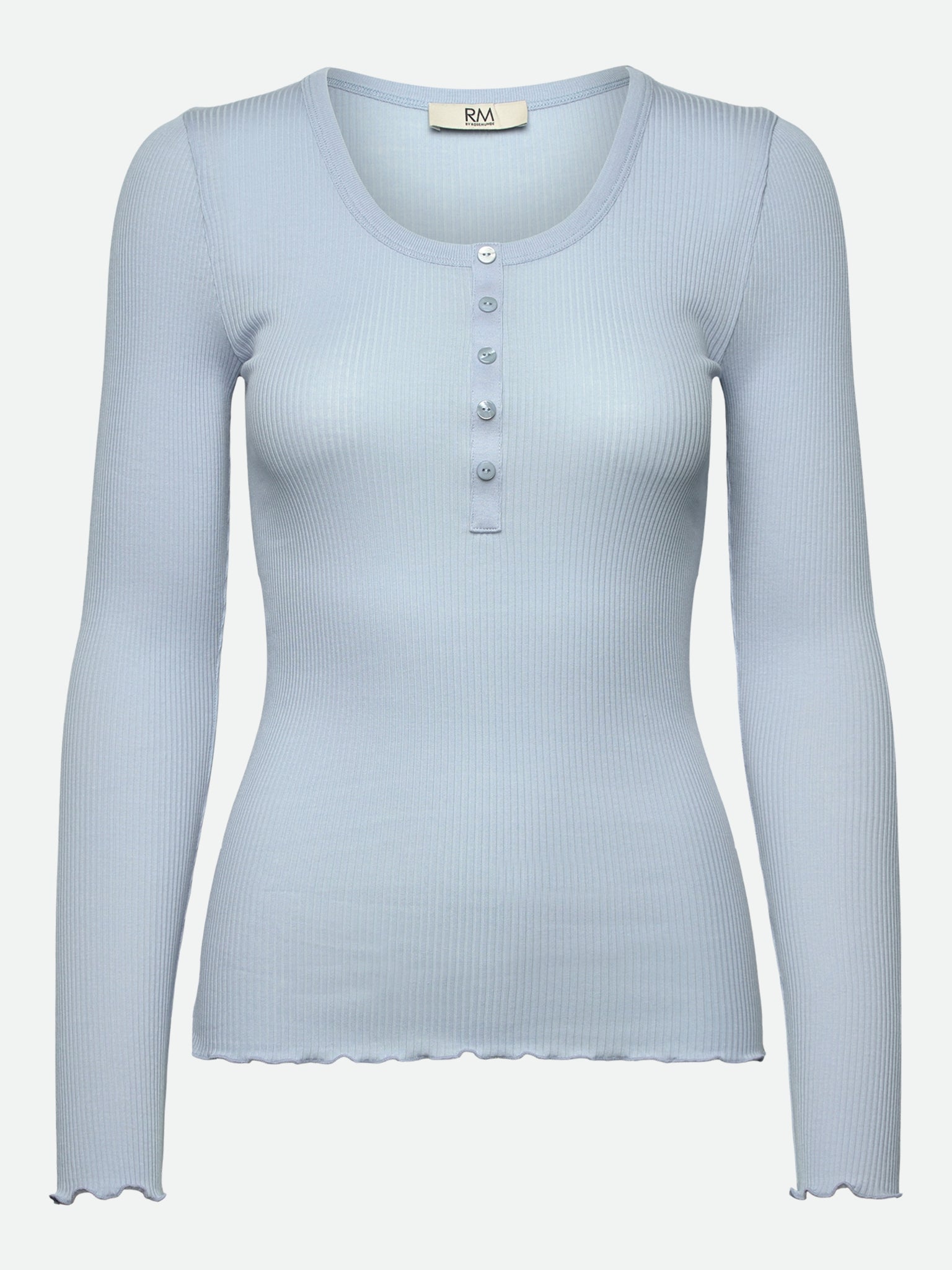 RMWBalta Modal LS Placket T-shirt T-SHIRT LS Rosemunde Woman XS Kentucky Blue