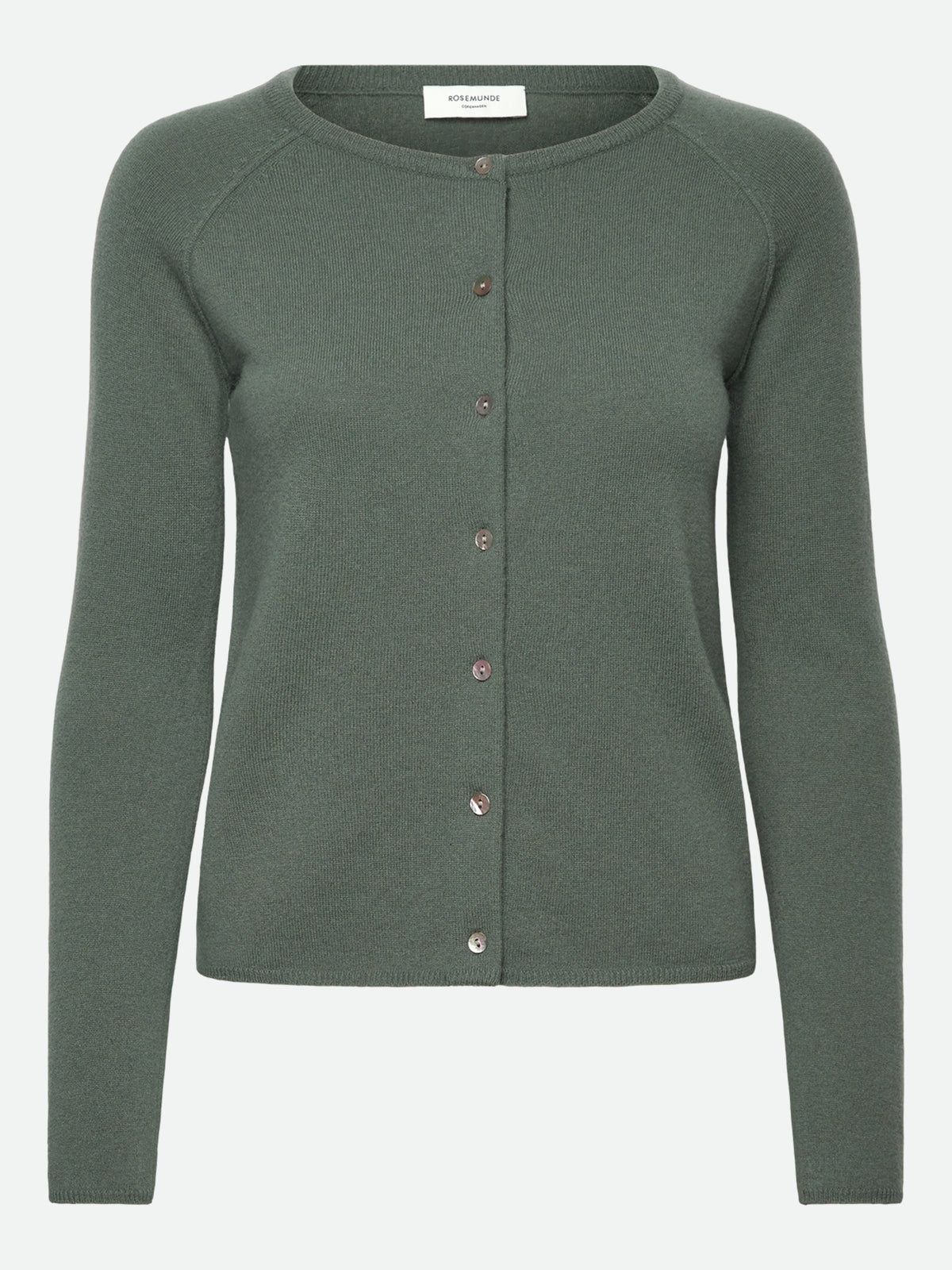 RWLaica Cashmere Long Sleeve O-neck Raglan Cardigan