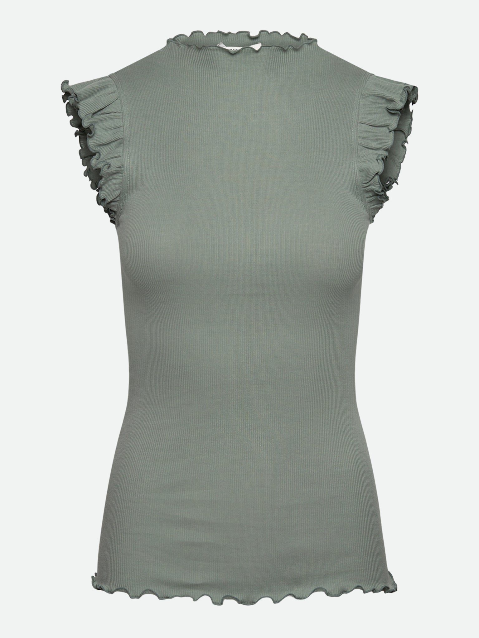 RWBernadine Organic Ruffles Top TOP Rosemunde Woman XS green milieu