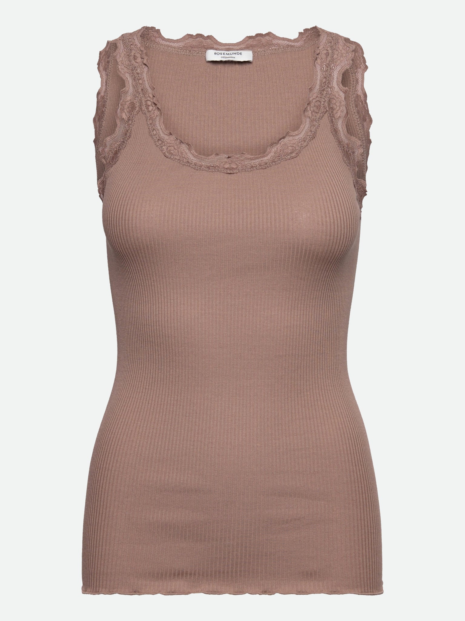 RWBabette Silk SL U-neck Long Lace Top